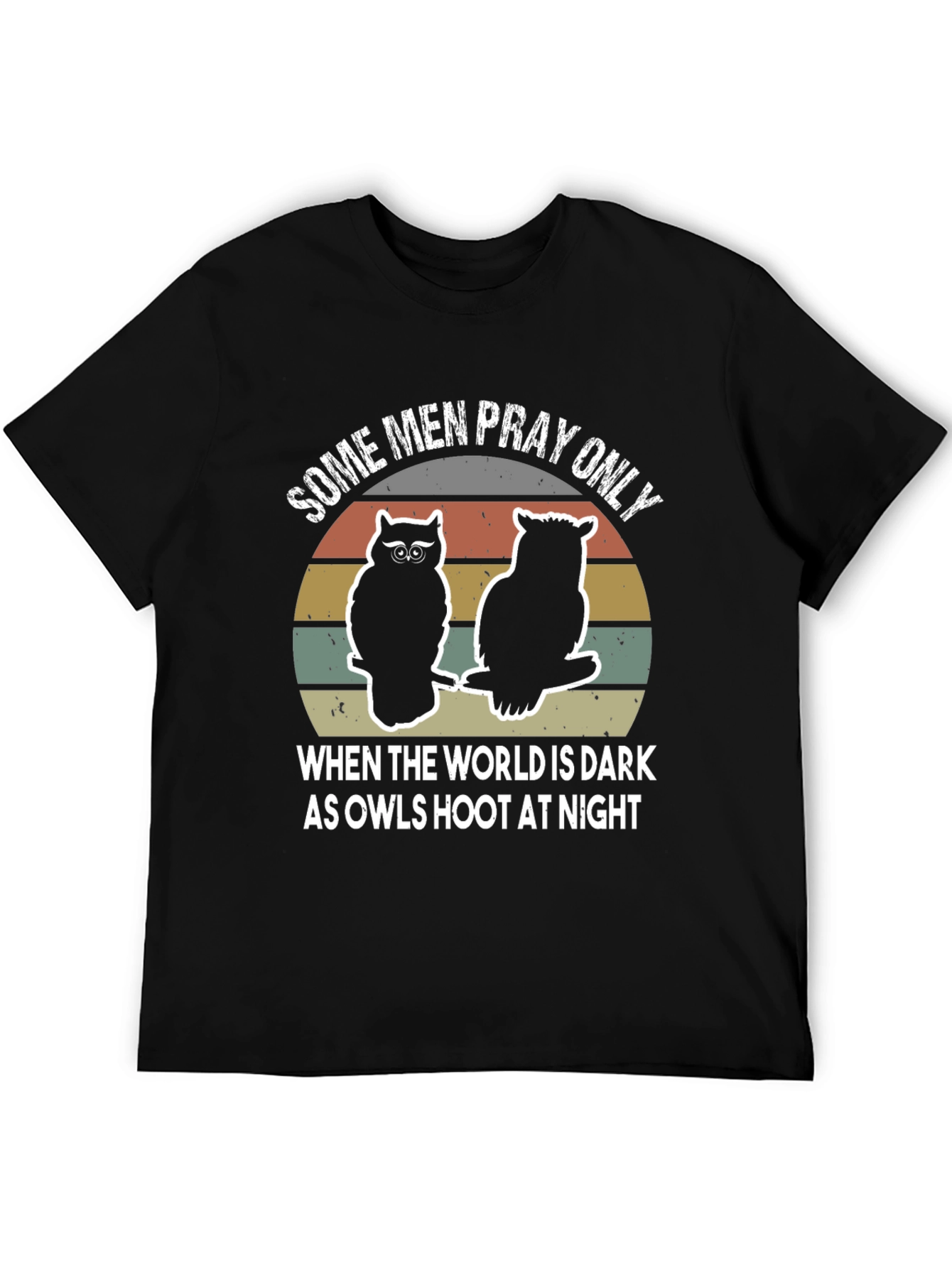 Mens Owl Graphic T-Shirt