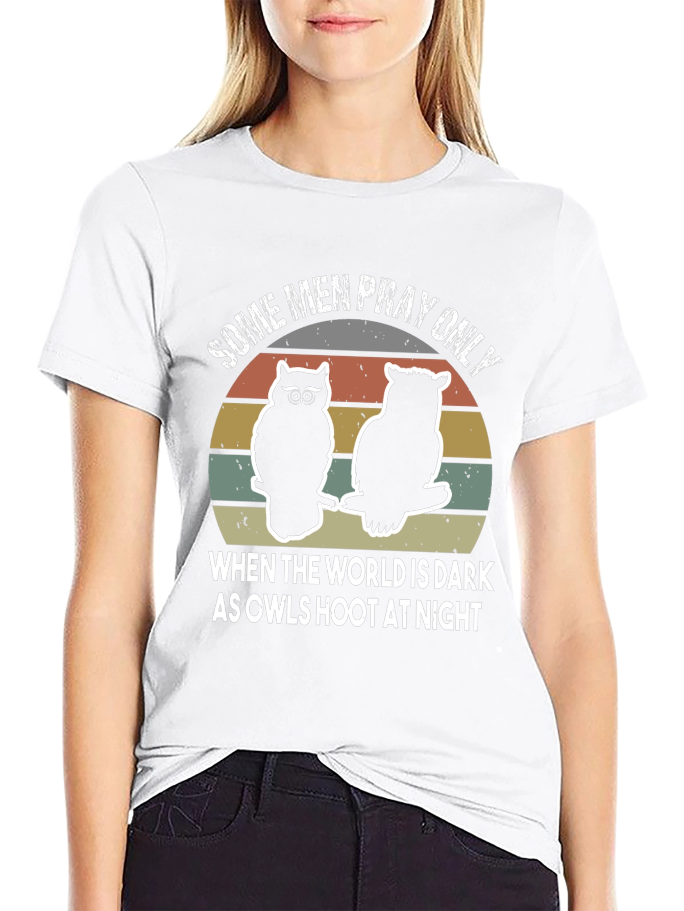 Mens Owl Graphic T-Shirt