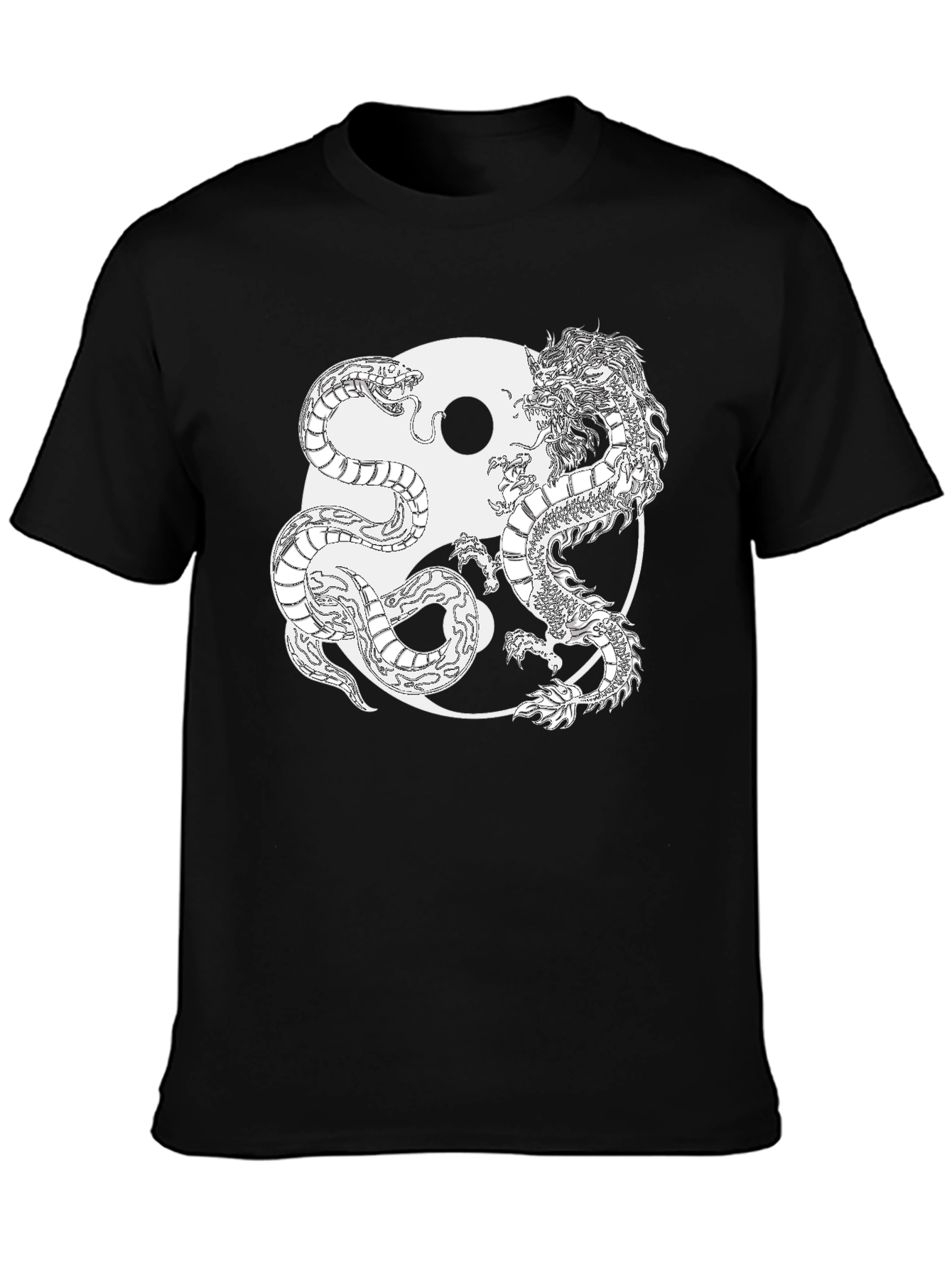 Yin Yang Dragon & Snake Graphic Tee