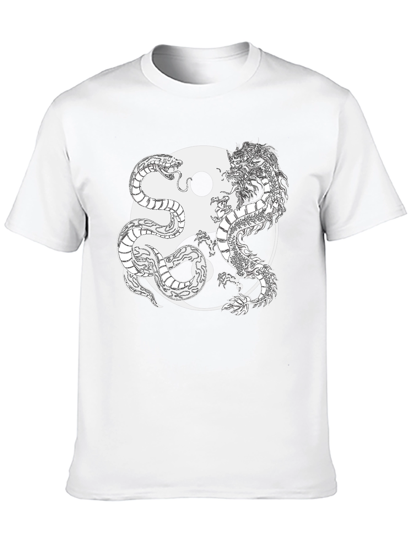 Yin Yang Dragon & Snake Graphic Tee