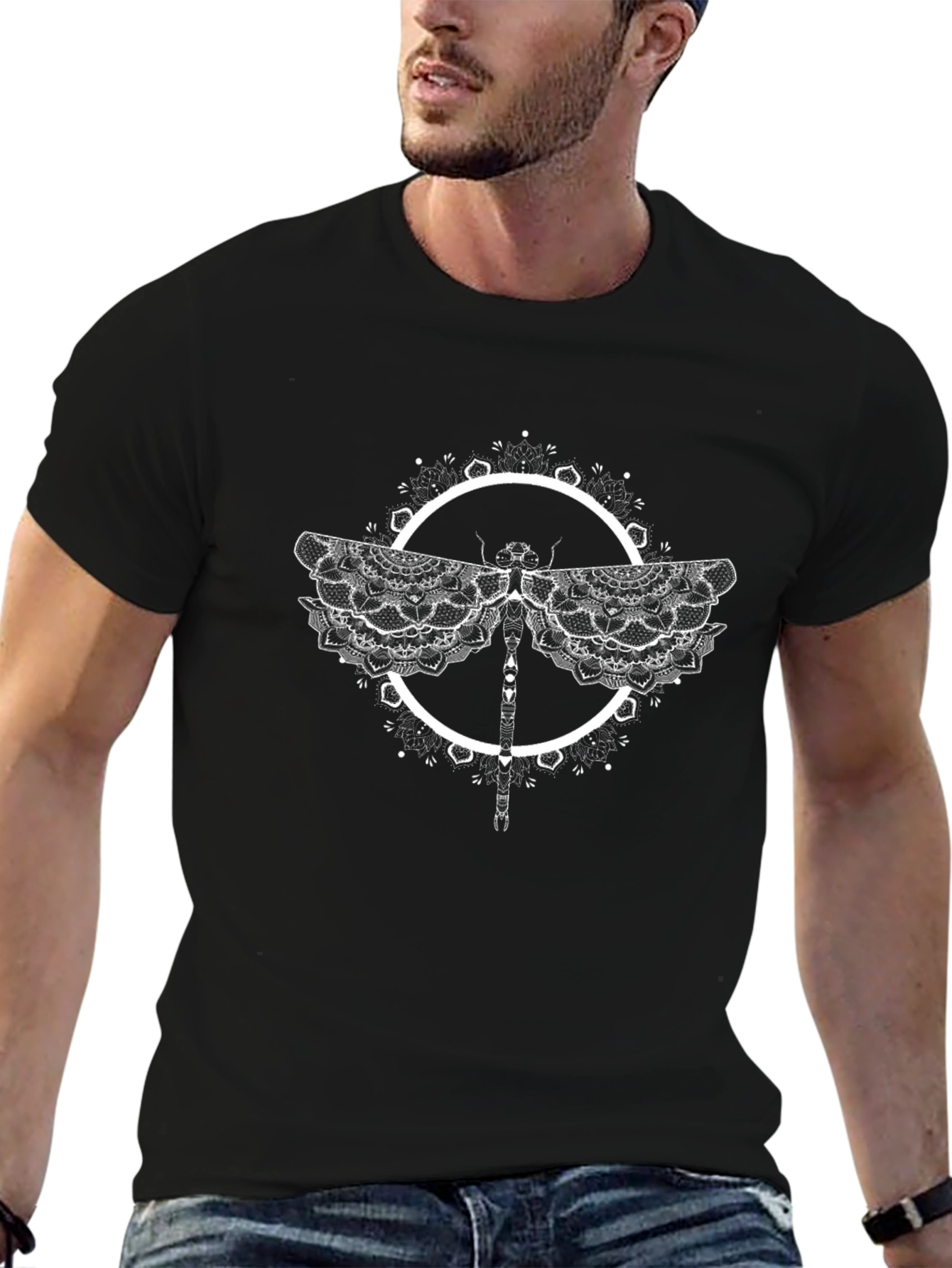 Dragonfly Mandala Graphic Tee