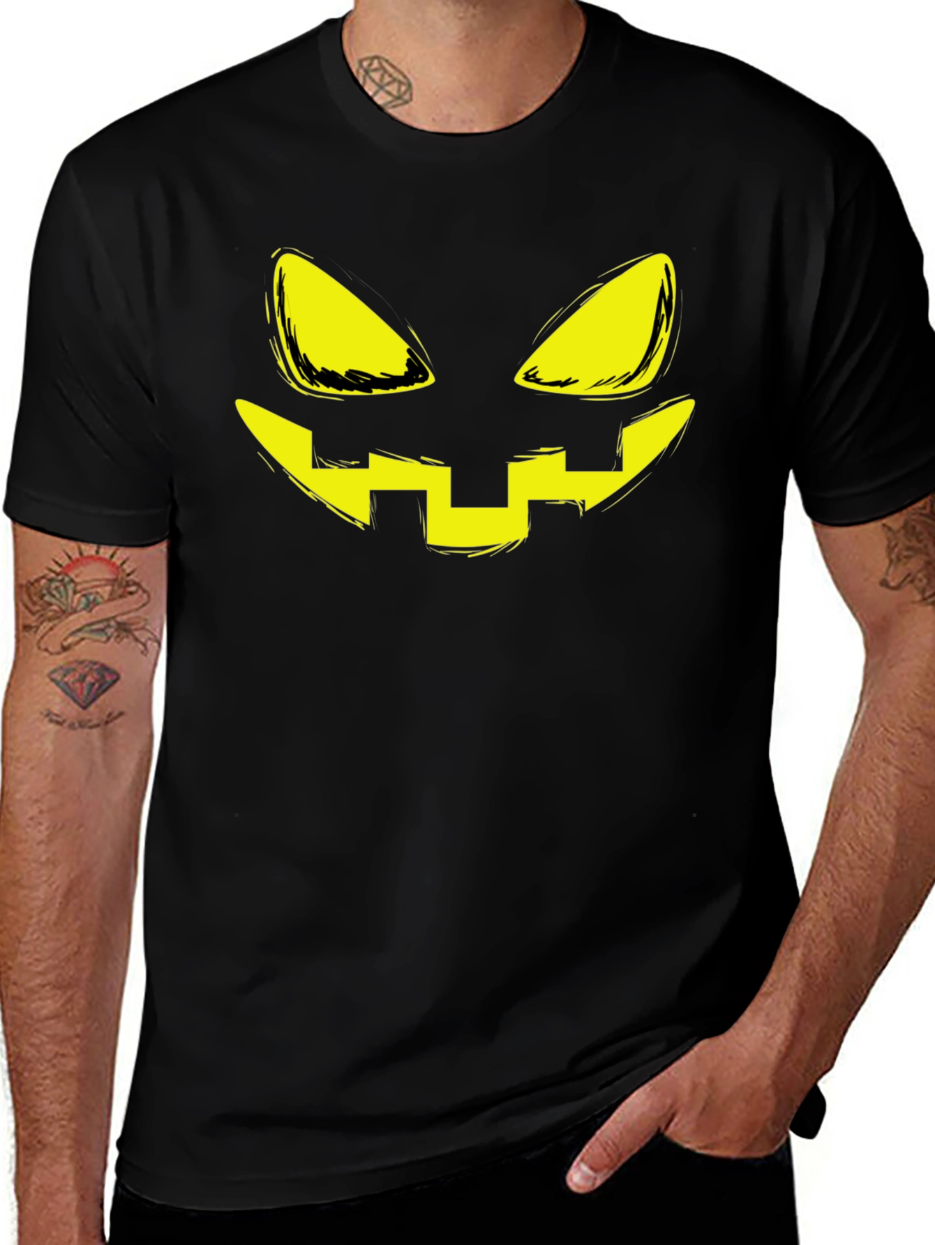 Halloween Pumpkin Face T-Shirt