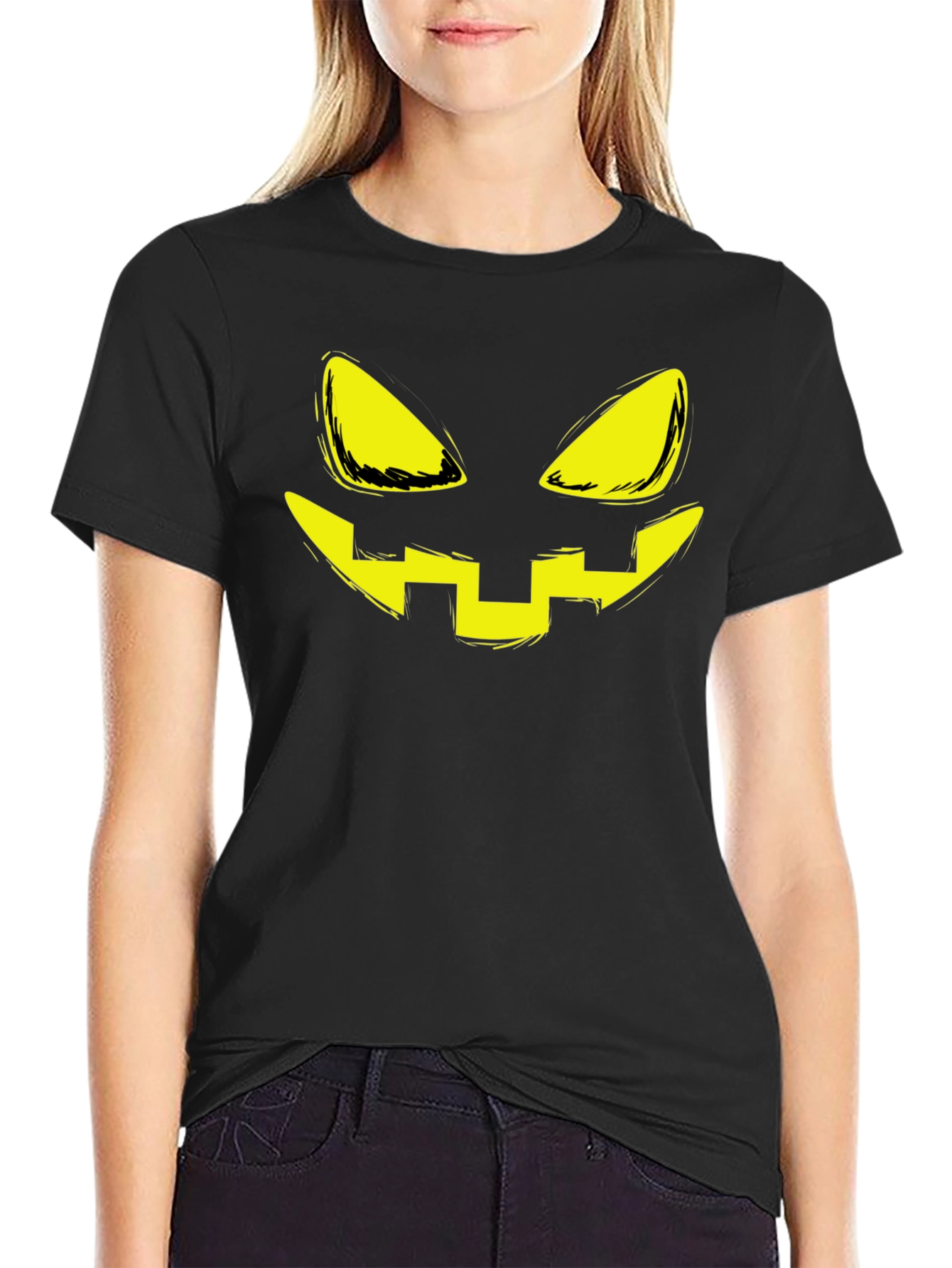 Halloween Pumpkin Face T-Shirt