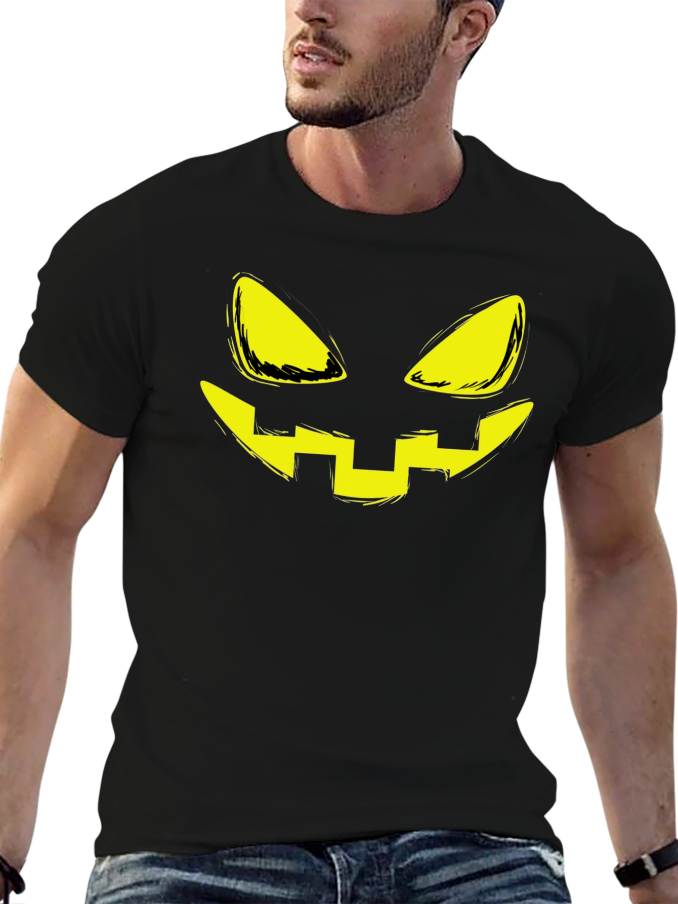 Halloween Pumpkin Face T-Shirt