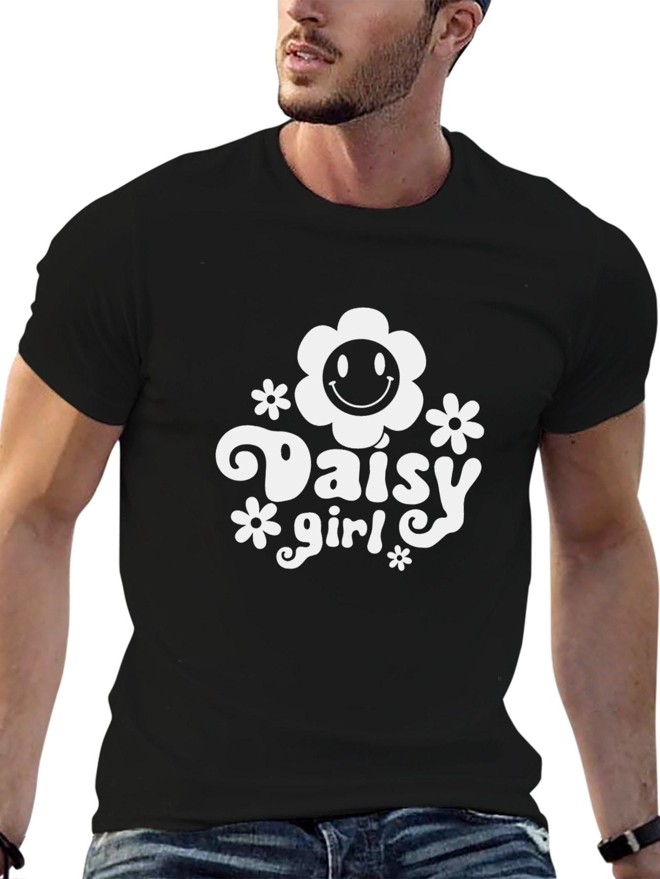 Daisy Girl Graphic Tee - Trendy Comfort