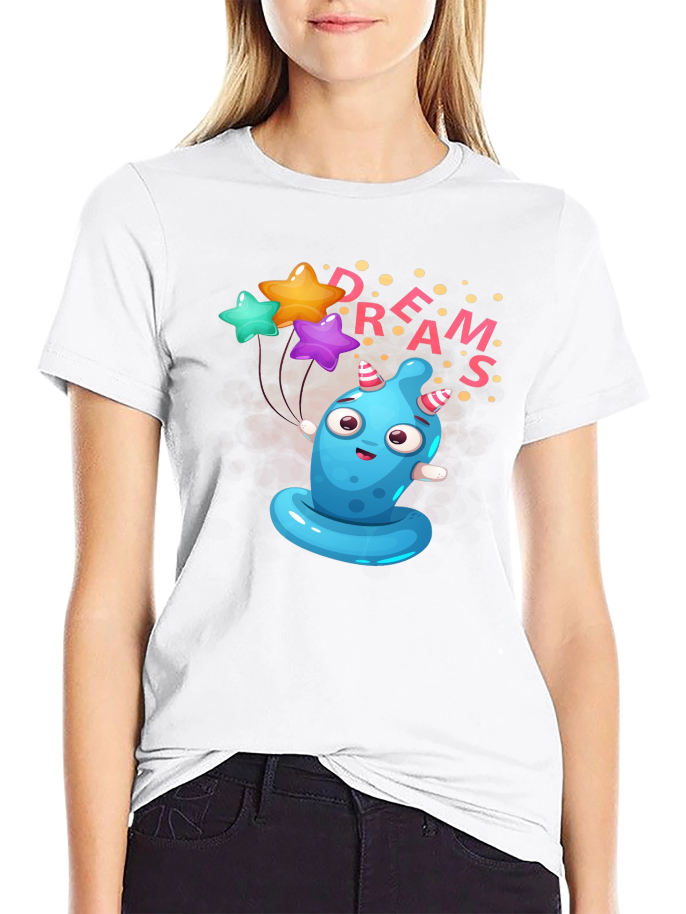 Whimsical Dreams T-Shirt: Fun Cartoon Monster Tee
