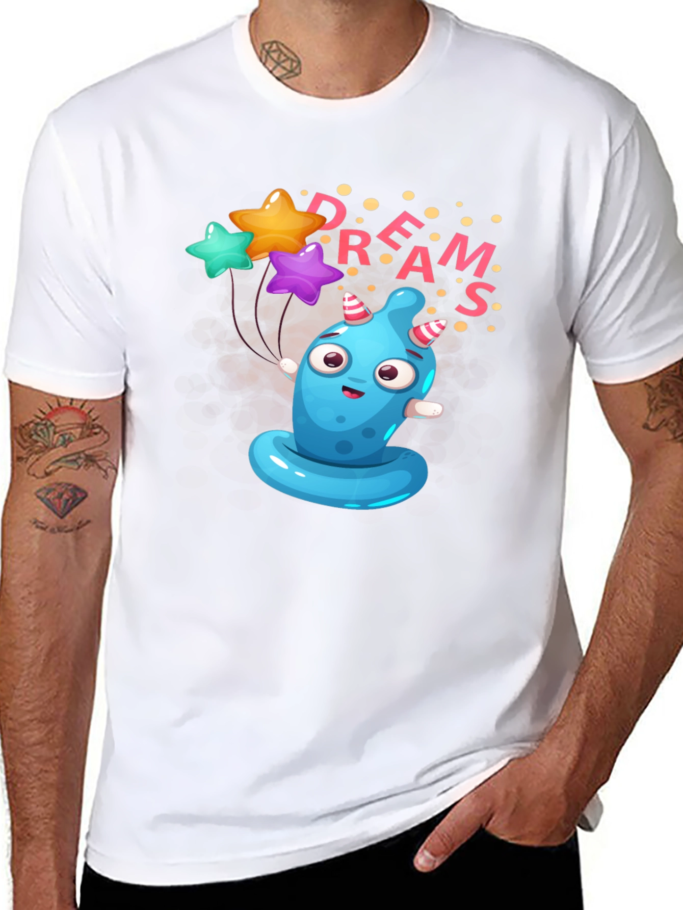 Whimsical Dreams T-Shirt: Fun Cartoon Monster Tee