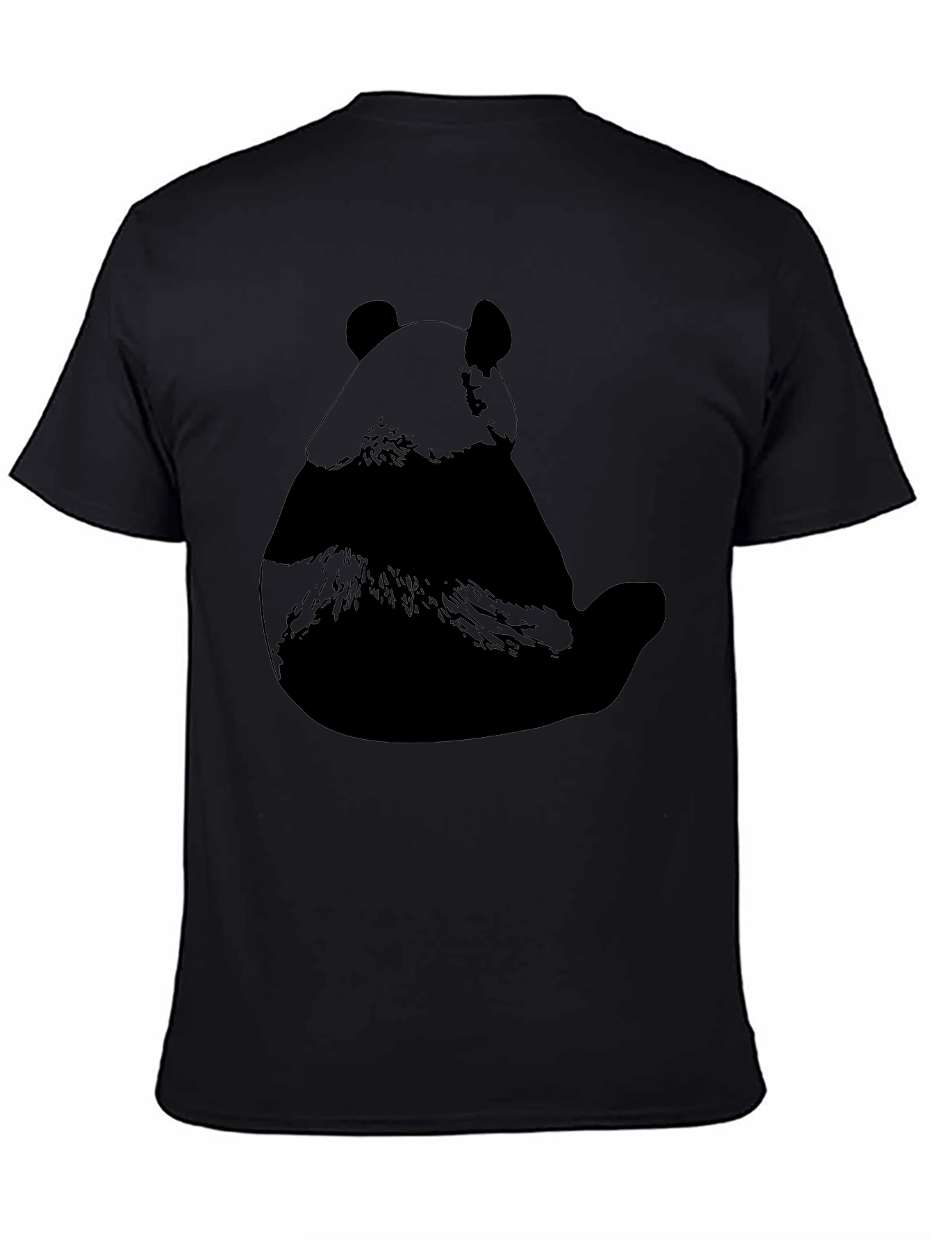 Black Panda Silhouette T-Shirt