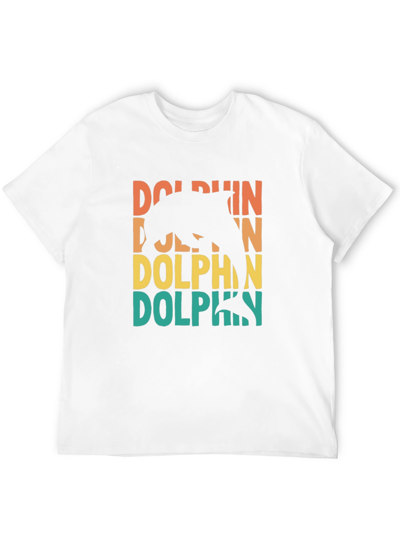 Retro Dolphin Graphic Tee - Black