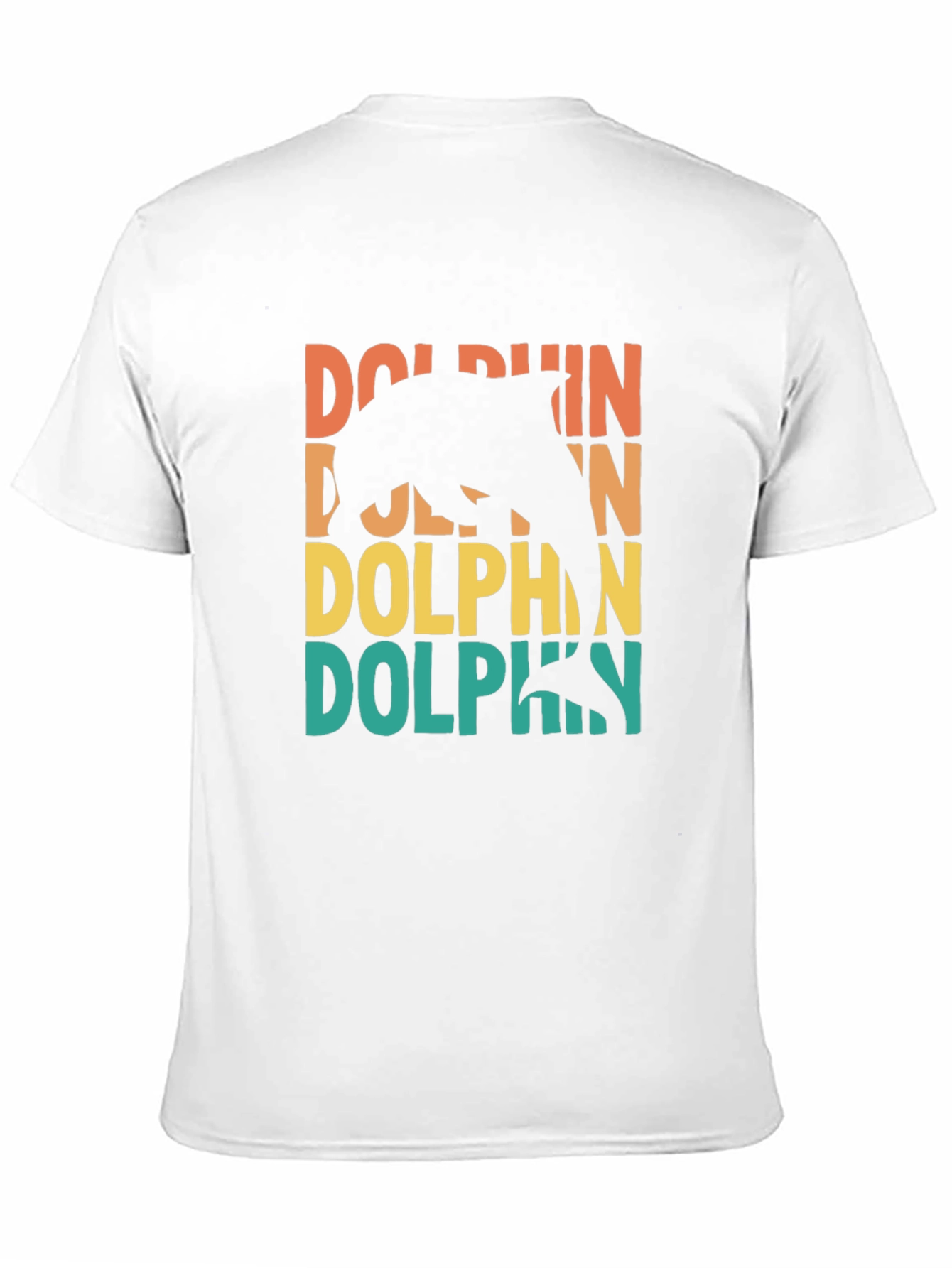 Retro Dolphin Graphic Tee - Black