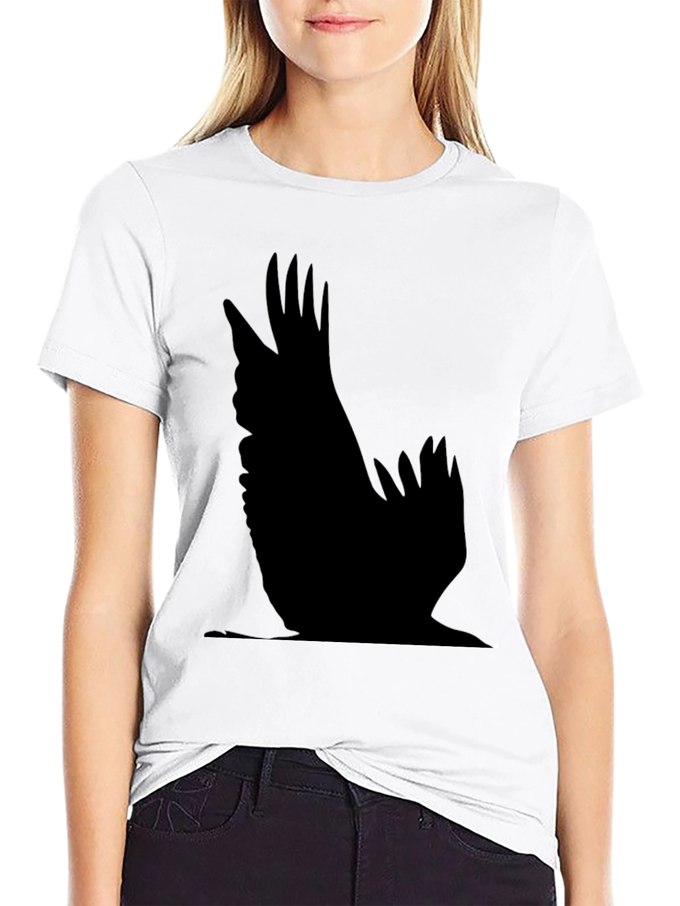 Raven Silhouette Black T-Shirt