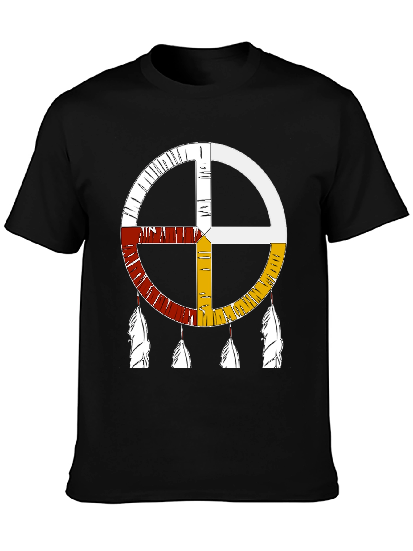 Medicine Wheel T-Shirt - Native American Inspired Design