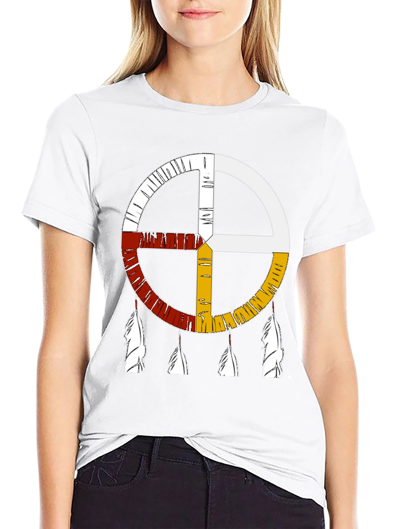 Medicine Wheel T-Shirt - Native American Inspired Design