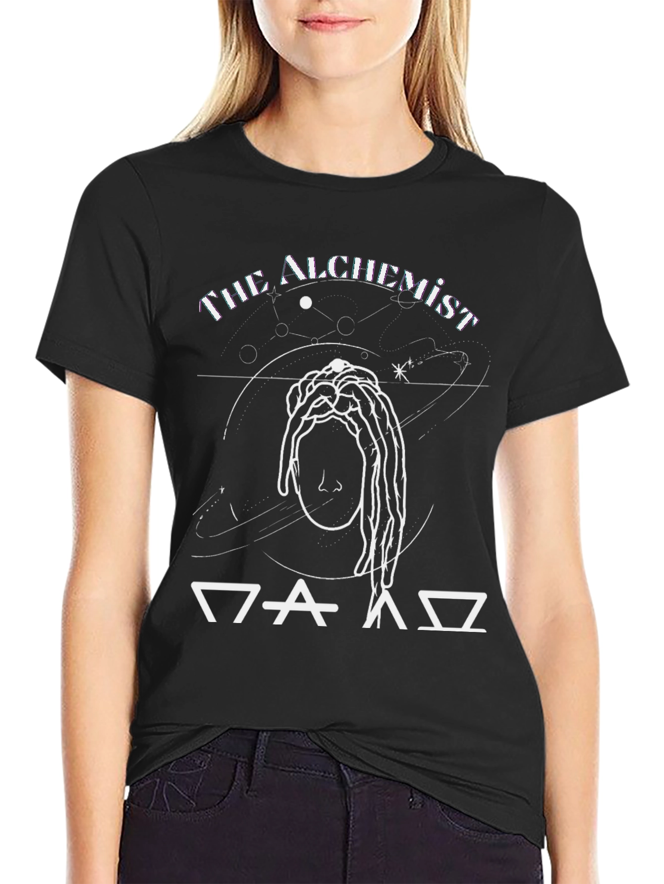 The Alchemist Graphic Print Black T-Shirt