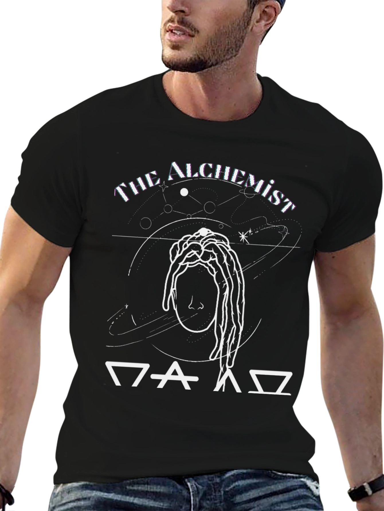 The Alchemist Graphic Print Black T-Shirt