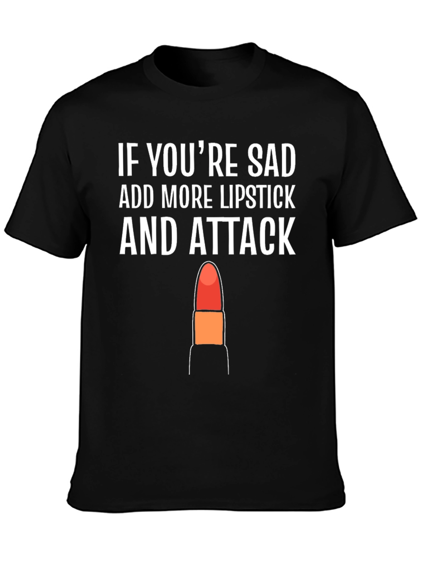 Lipstick Attack T-Shirt - Funny Slogan Tee