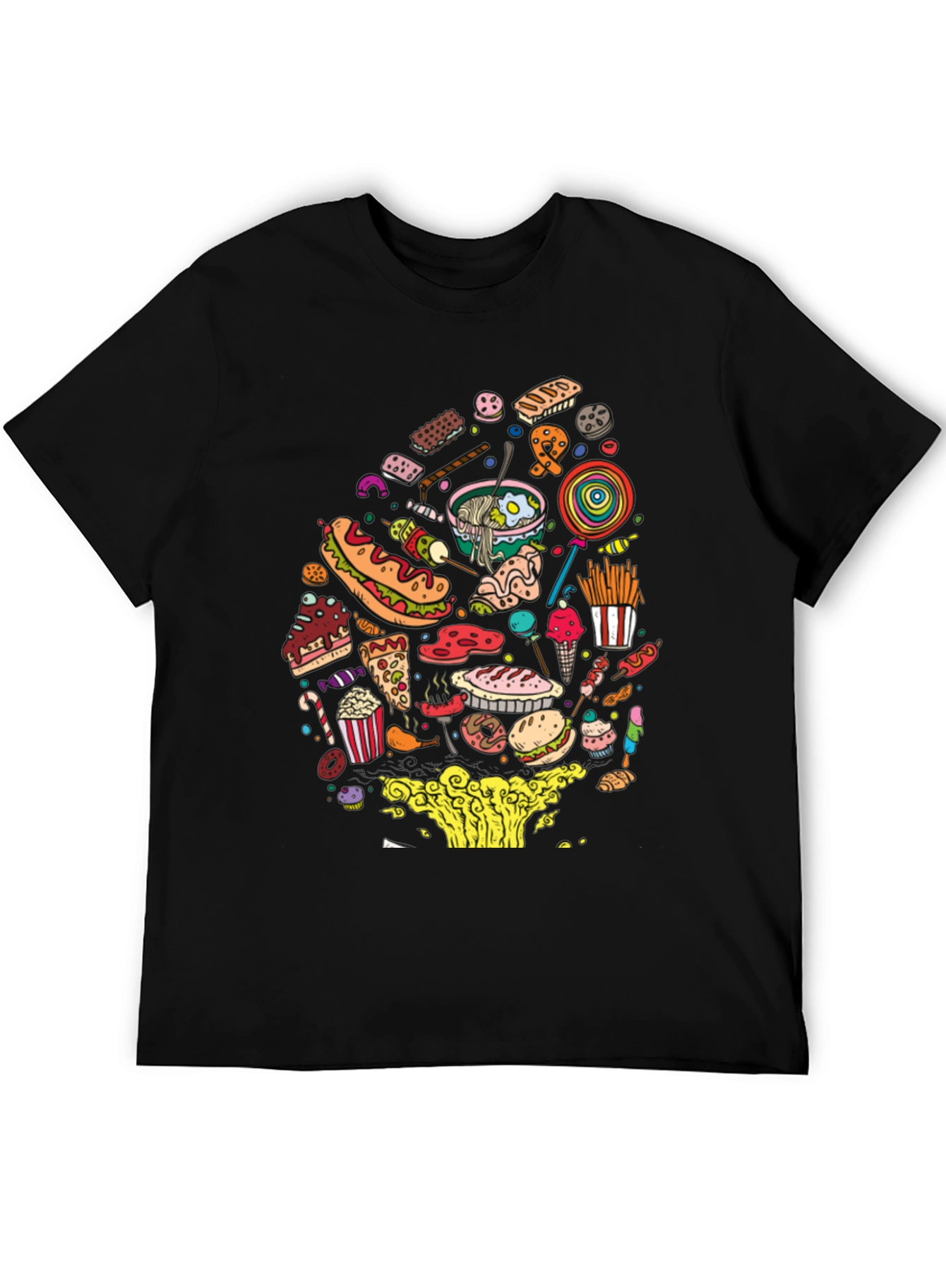 Novelty Food Pattern T-Shirt