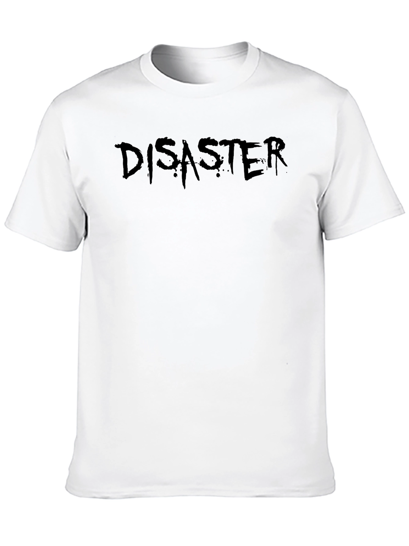 Disaster Tee - Mens Black Graphic Print T-Shirt