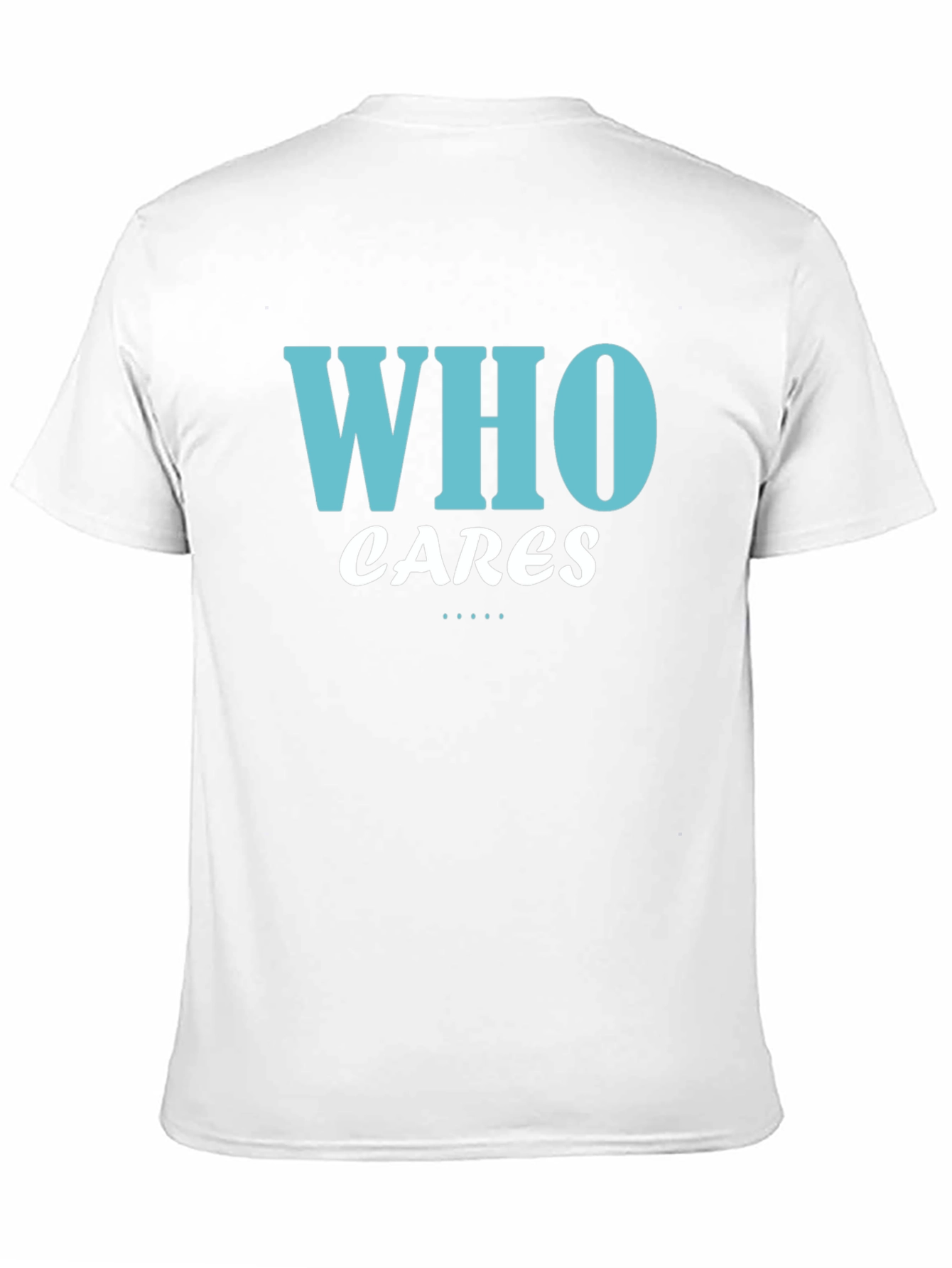 Who Cares Graphic Tee - Black Cotton T-Shirt