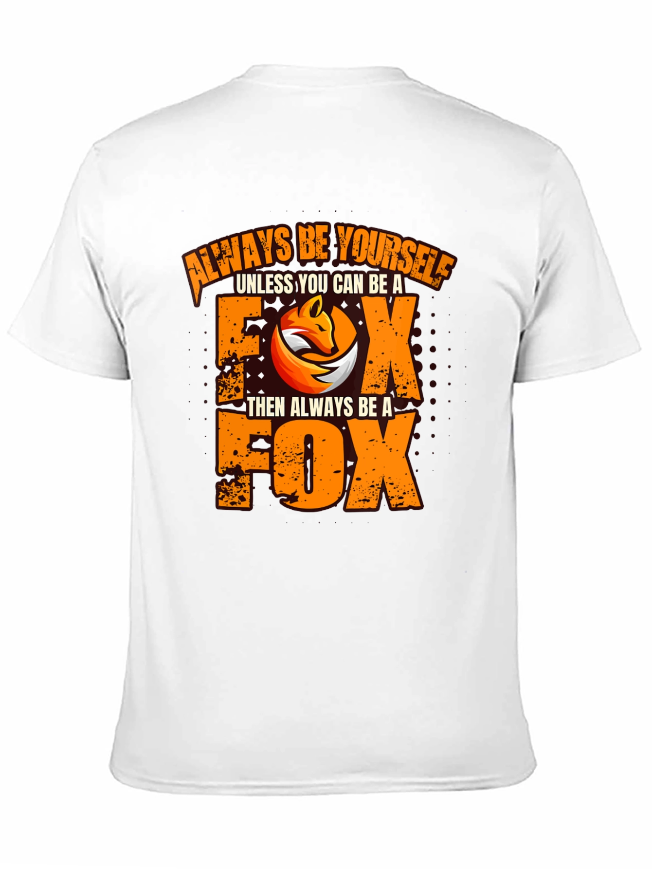 Always Be Yourself Fox Graphic Black T-Shirt
