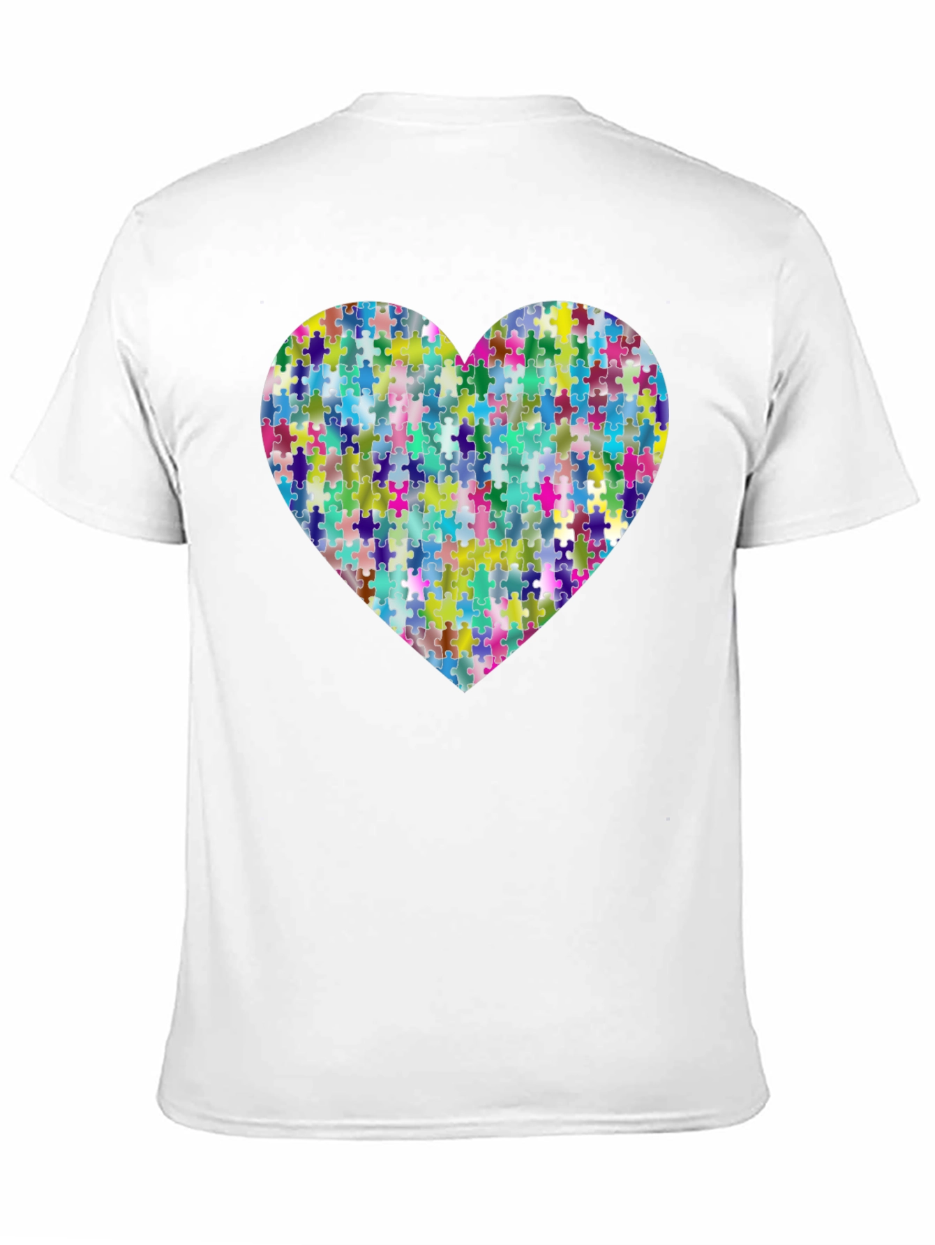 Puzzle Piece Heart Graphic T-Shirt