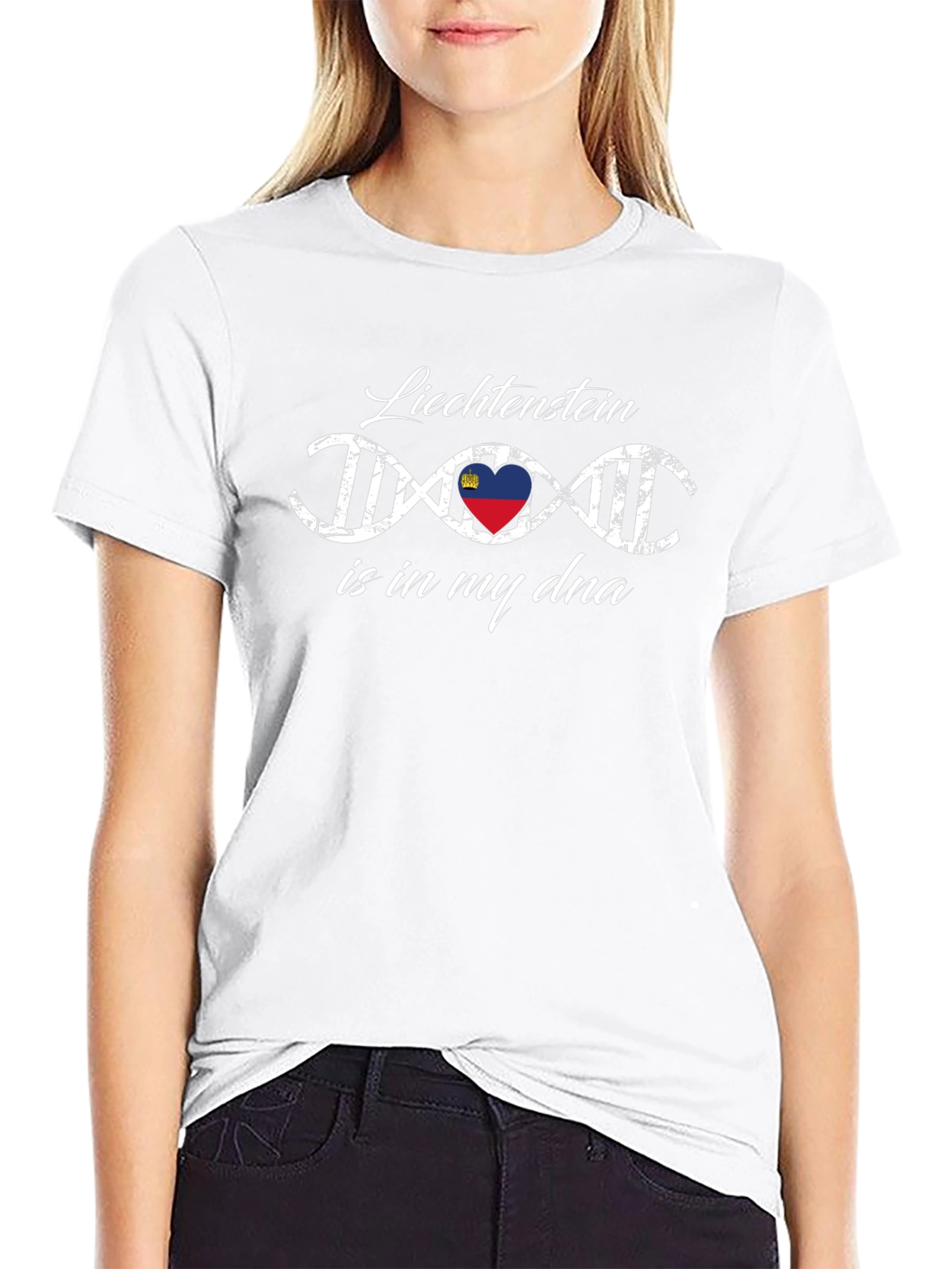 Liechtenstein DNA T-Shirt - Patriotic Pride