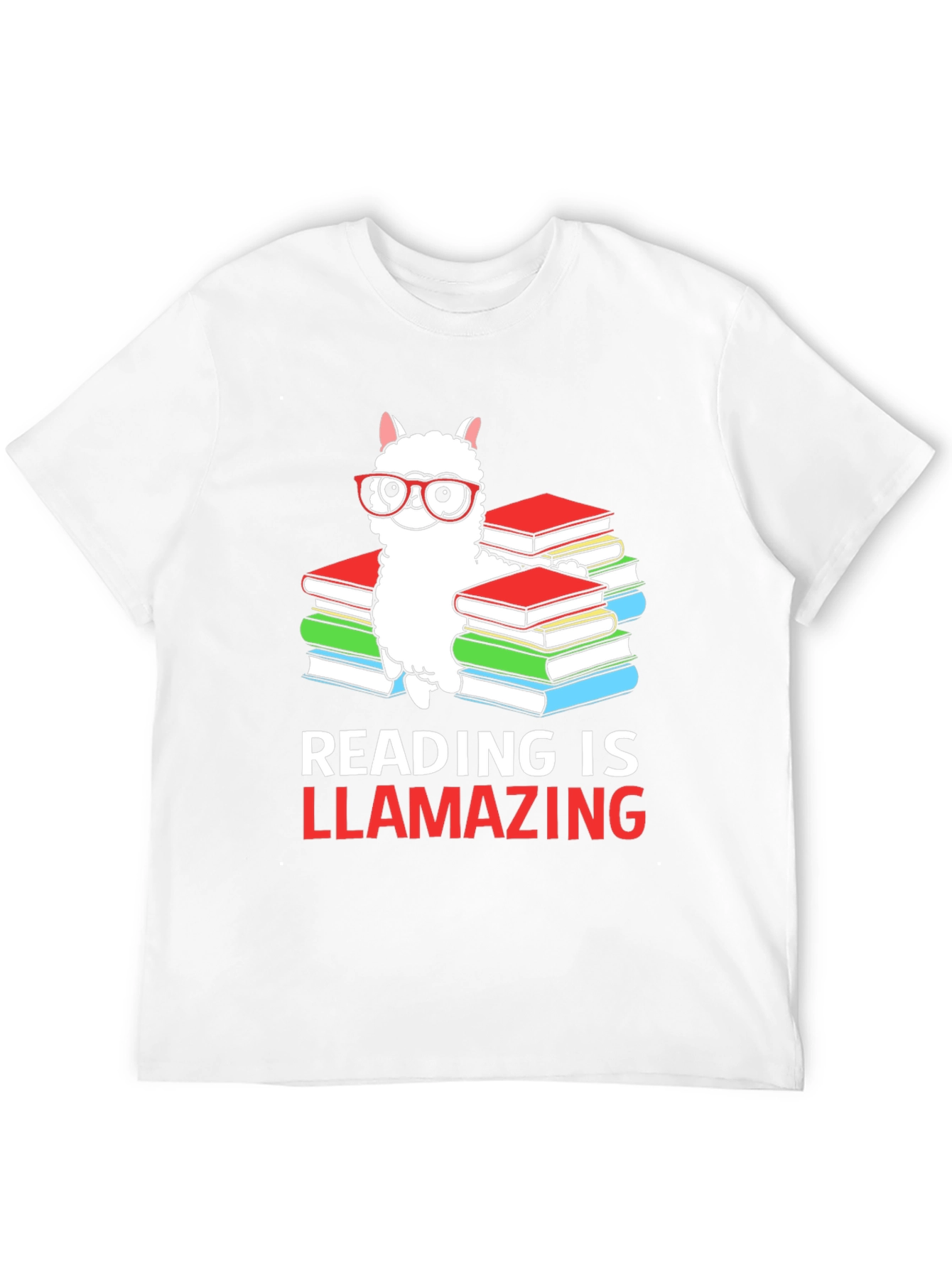 Reading is Llamazing T-Shirt - Book Lover Alpaca Tee