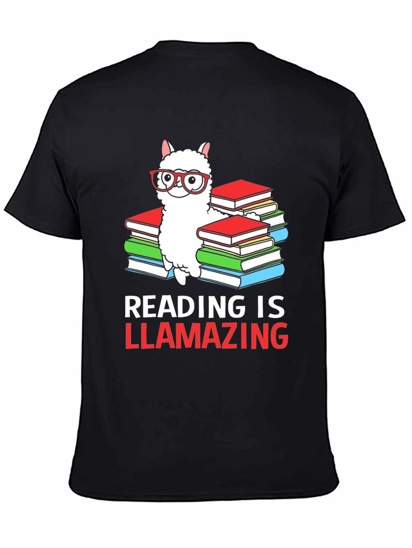 Reading is Llamazing T-Shirt - Book Lover Alpaca Tee