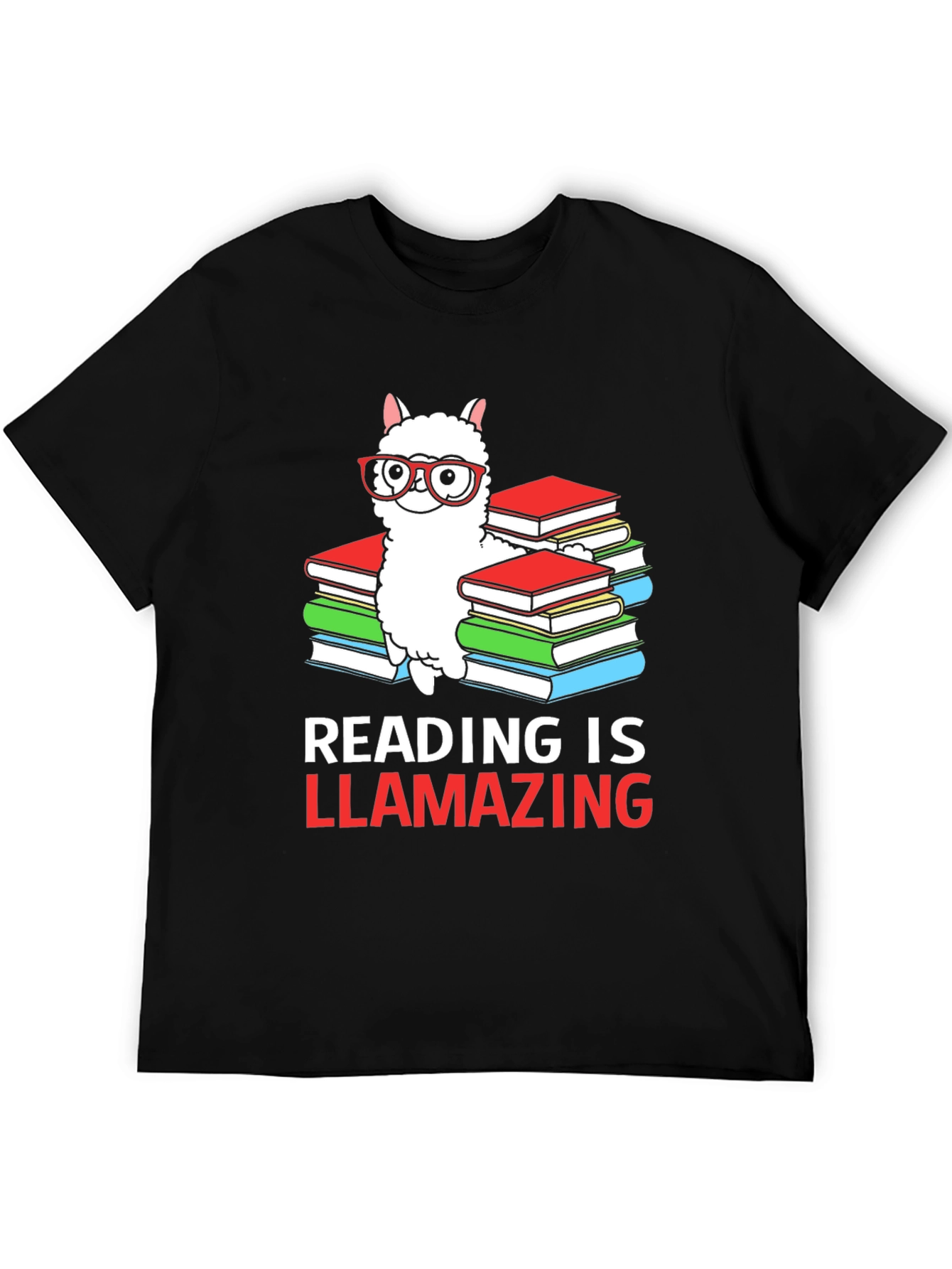 Reading is Llamazing T-Shirt - Book Lover Alpaca Tee