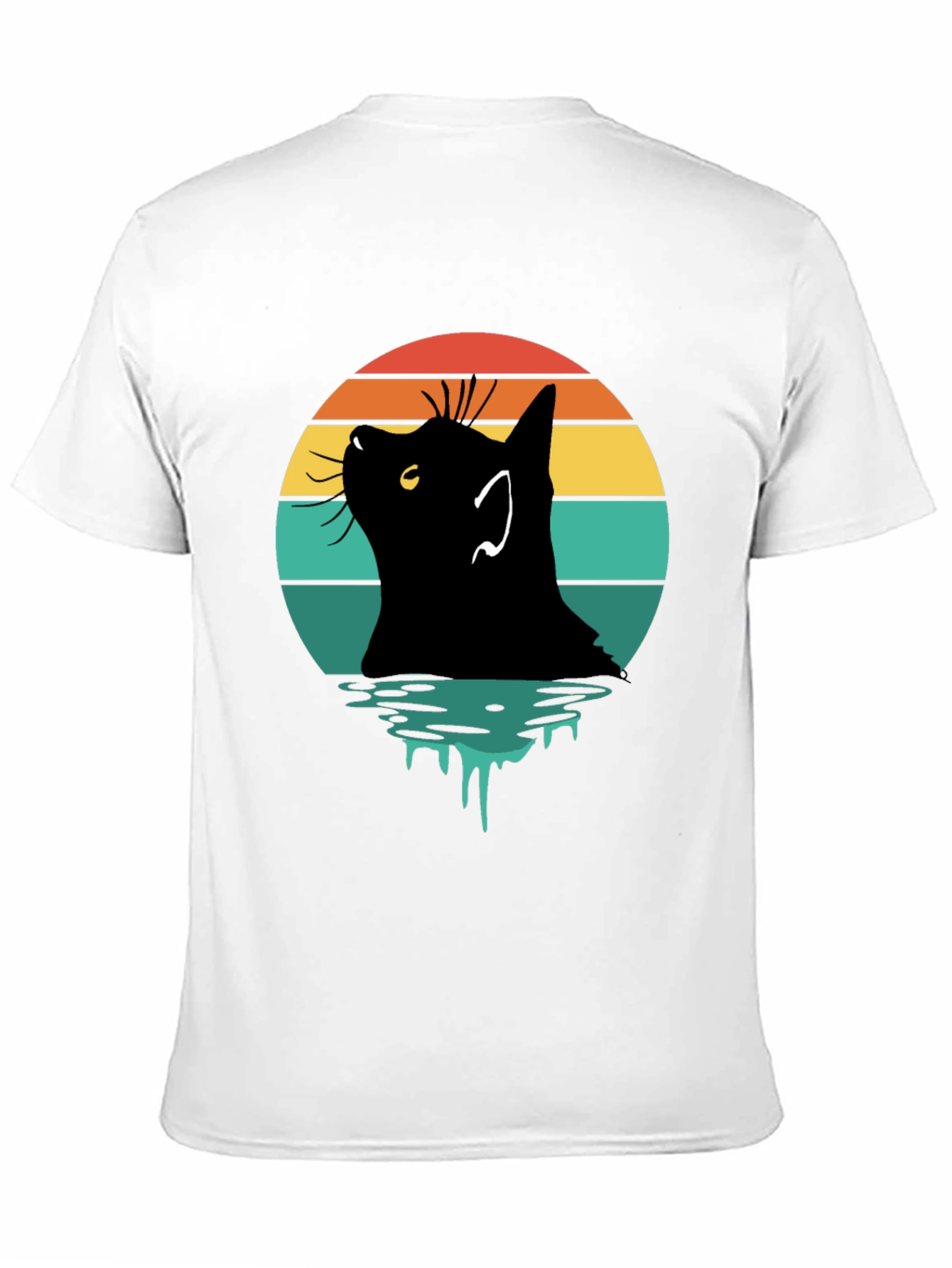 Retro Cat Silhouette T-Shirt