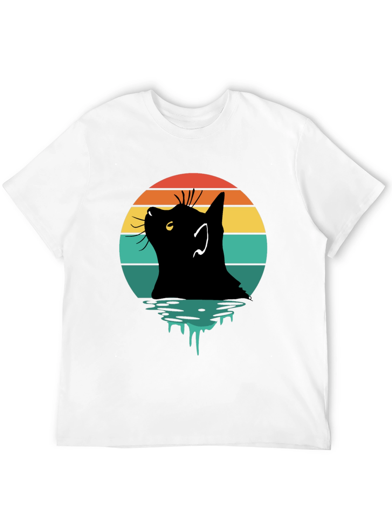 Retro Cat Silhouette T-Shirt