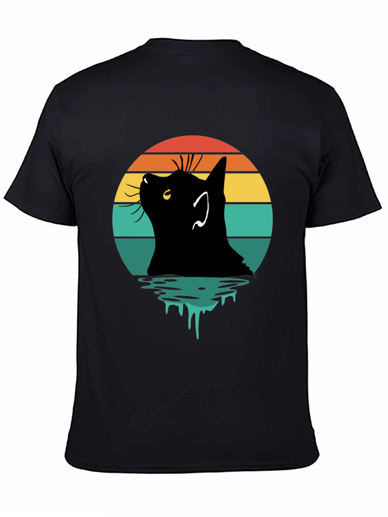 Retro Cat Silhouette T-Shirt
