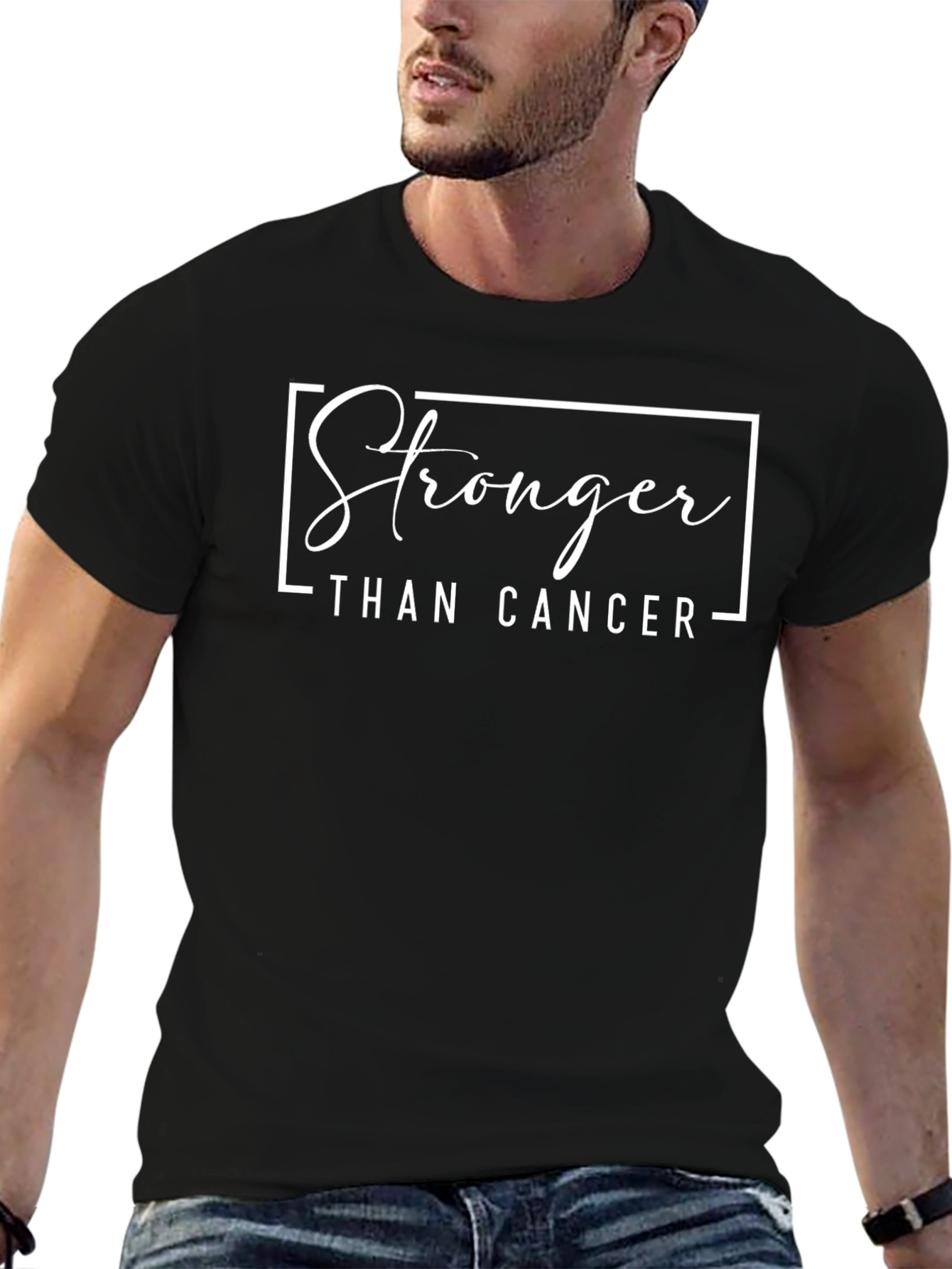 Stronger Than Cancer Black T-Shirt