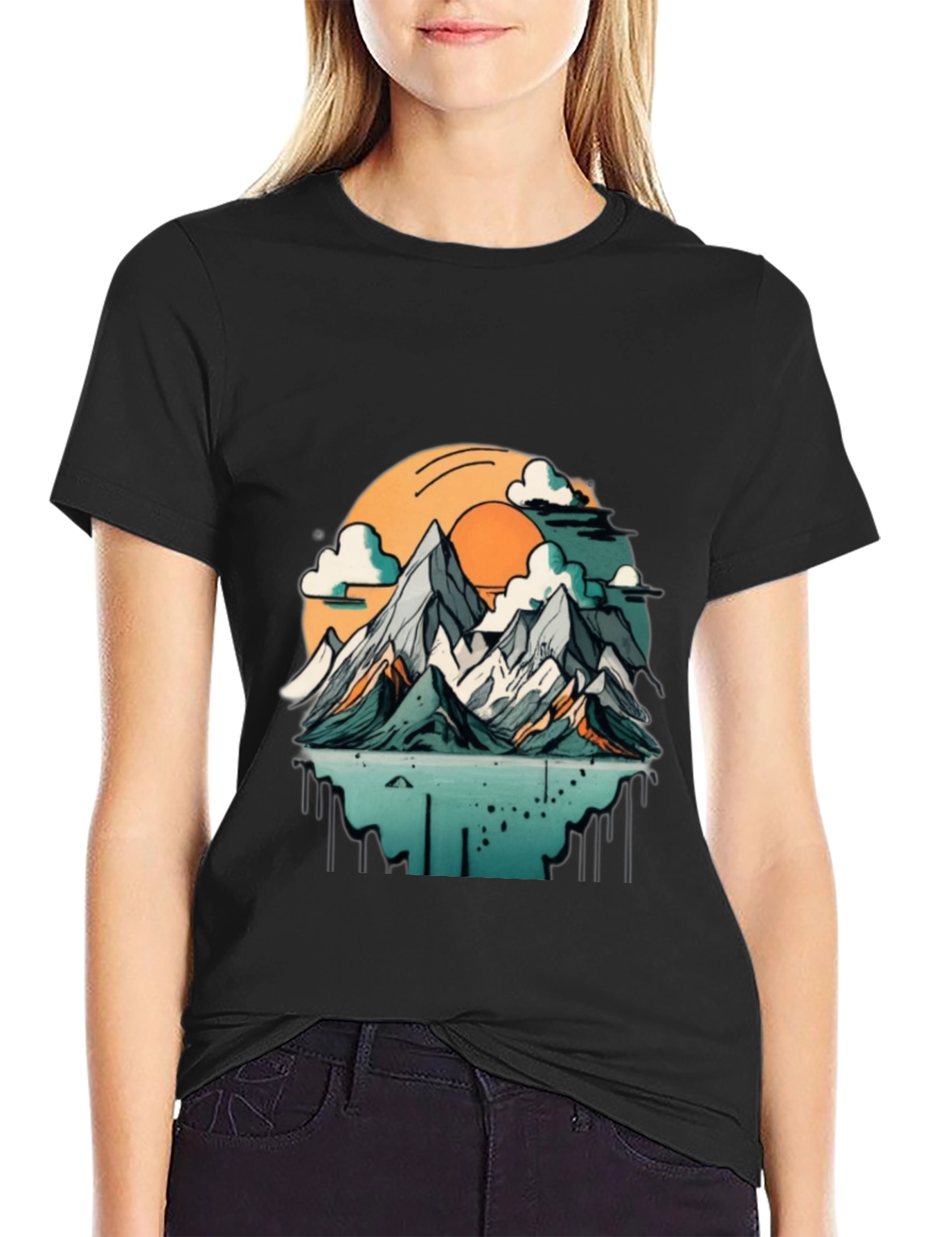 Mountain Sunset Graphic T-Shirt