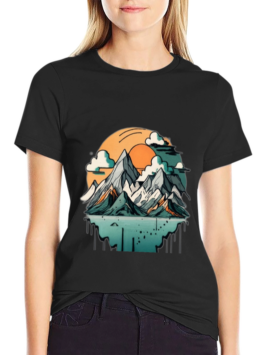 Mountain Sunset Graphic T-Shirt