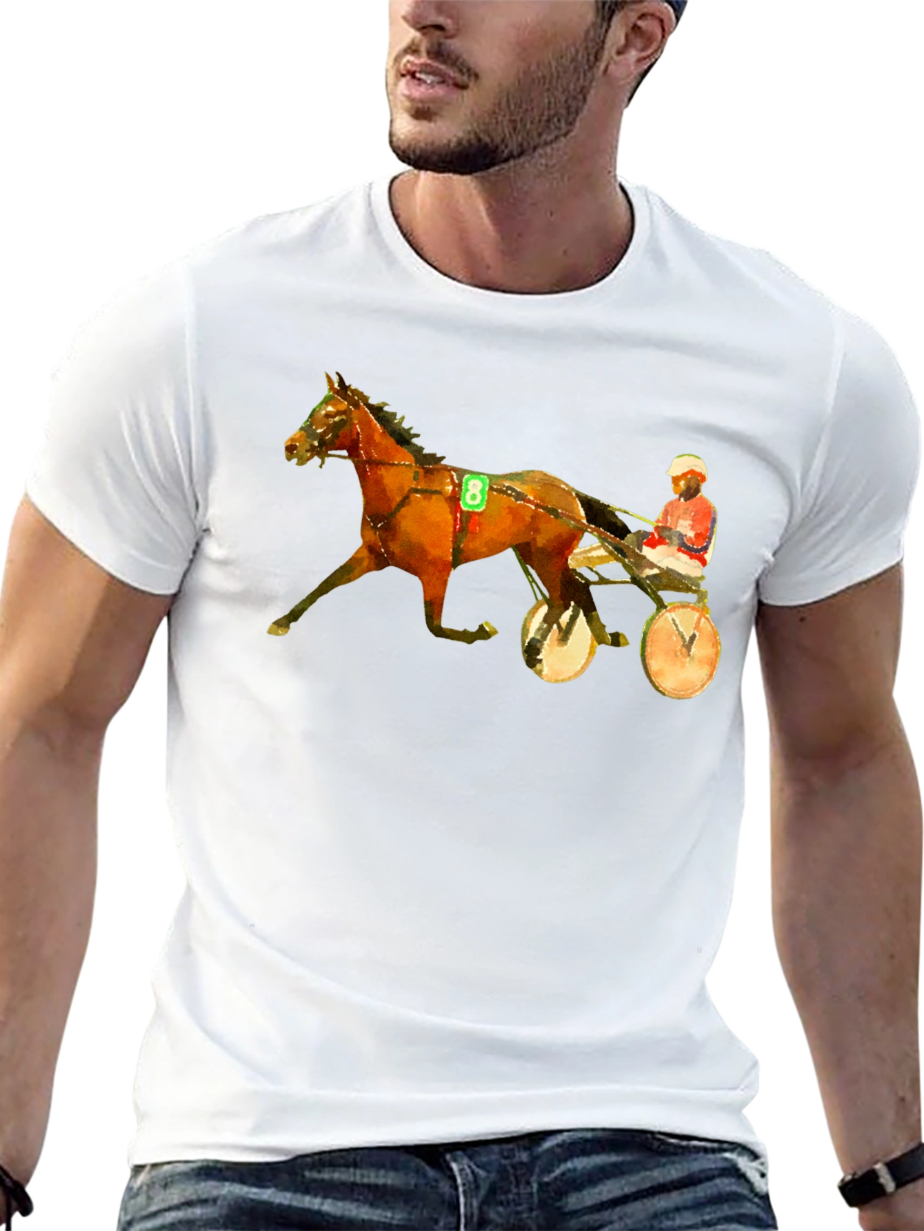 Harness Racing Graphic Tee - Black T-Shirt