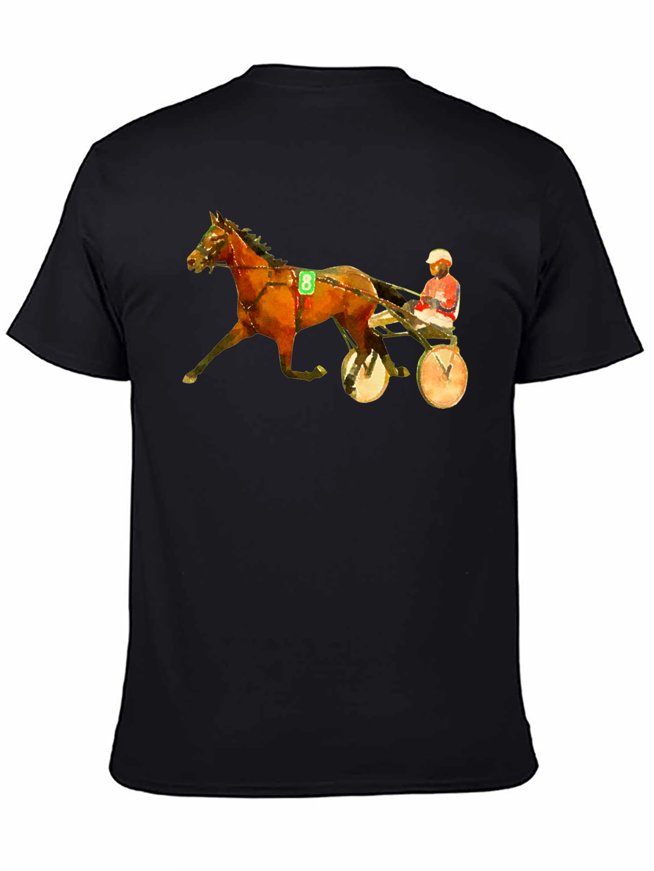 Harness Racing Graphic Tee - Black T-Shirt