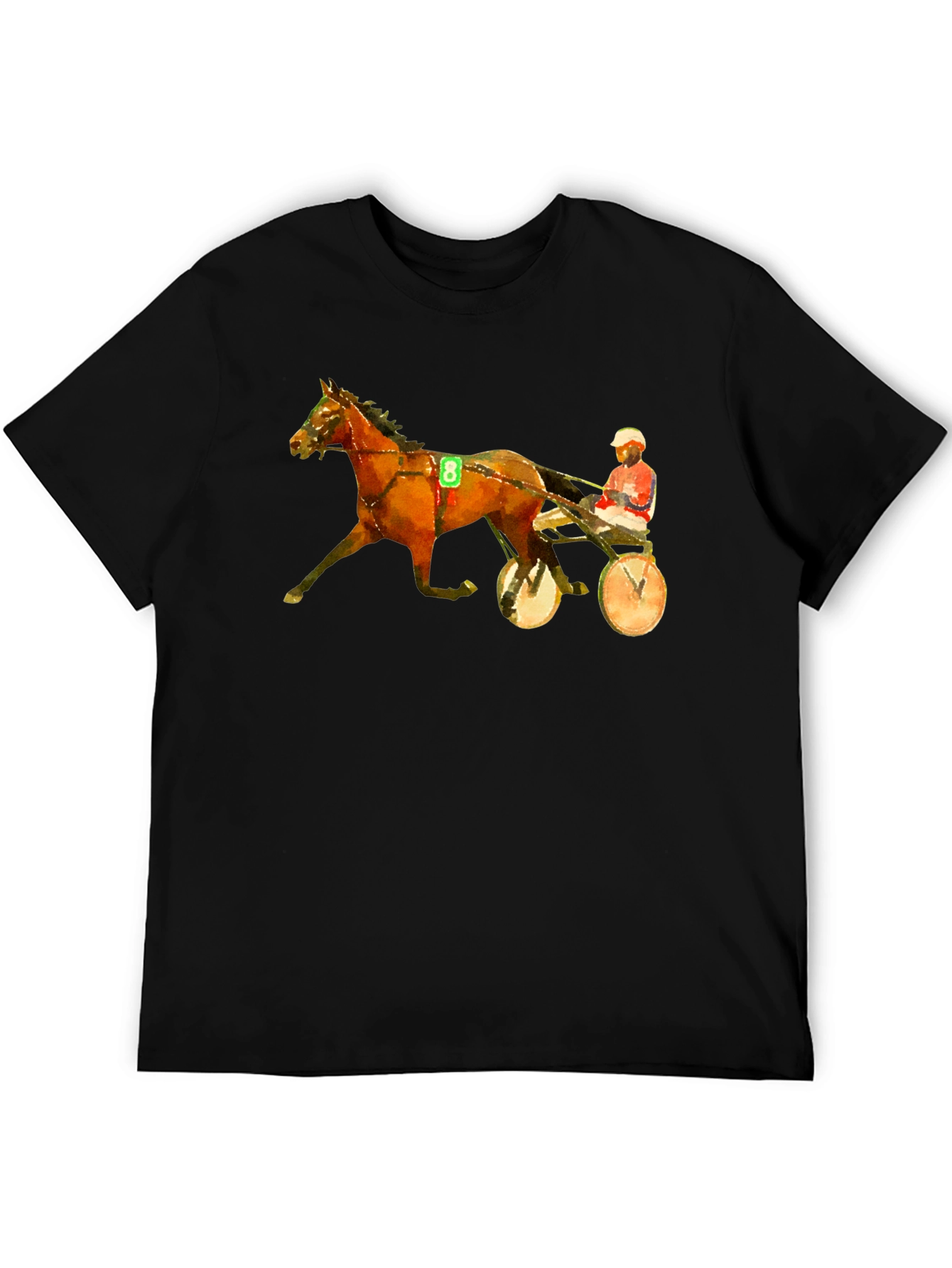 Harness Racing Graphic Tee - Black T-Shirt