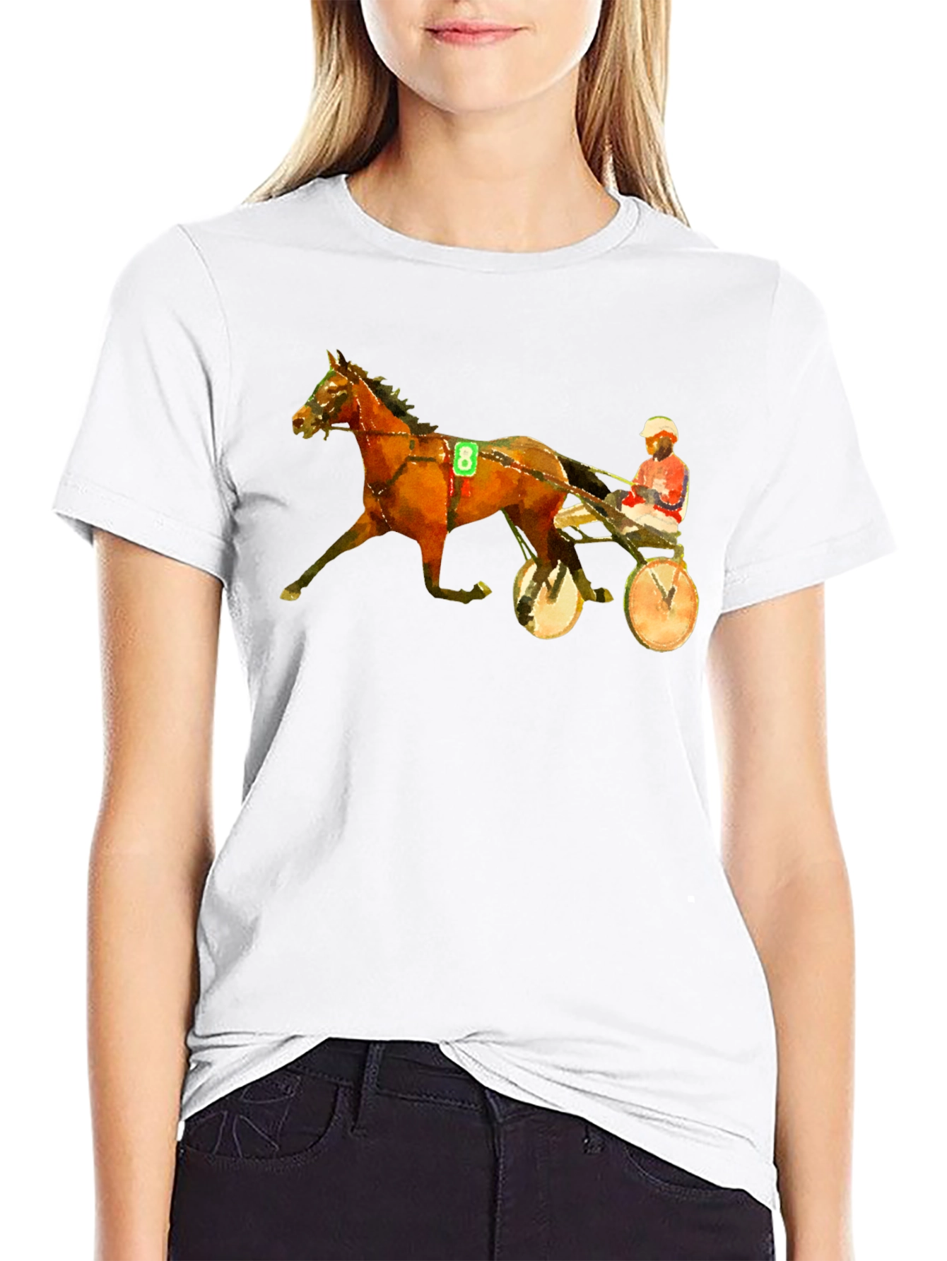 Harness Racing Graphic Tee - Black T-Shirt