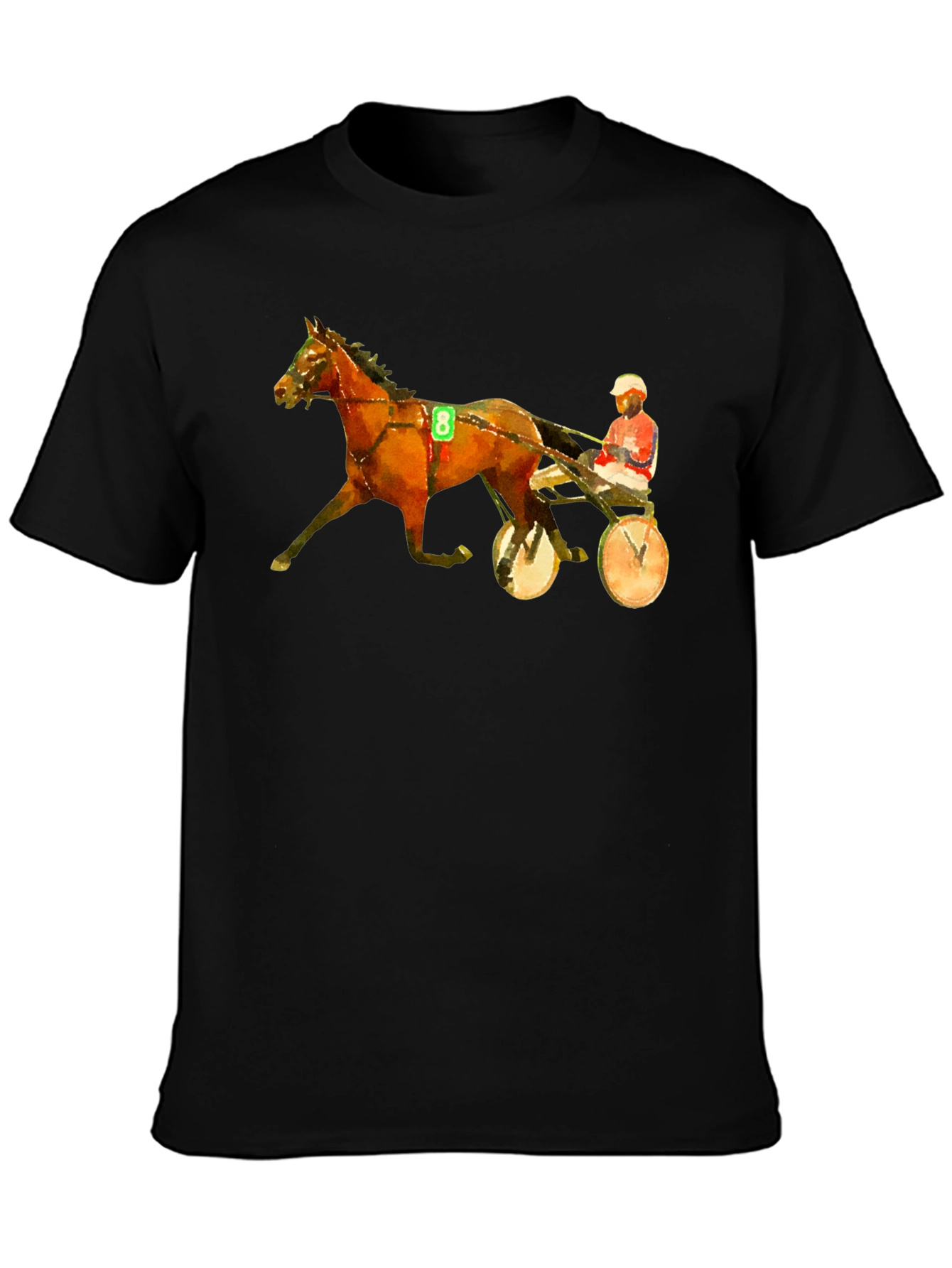 Harness Racing Graphic Tee - Black T-Shirt