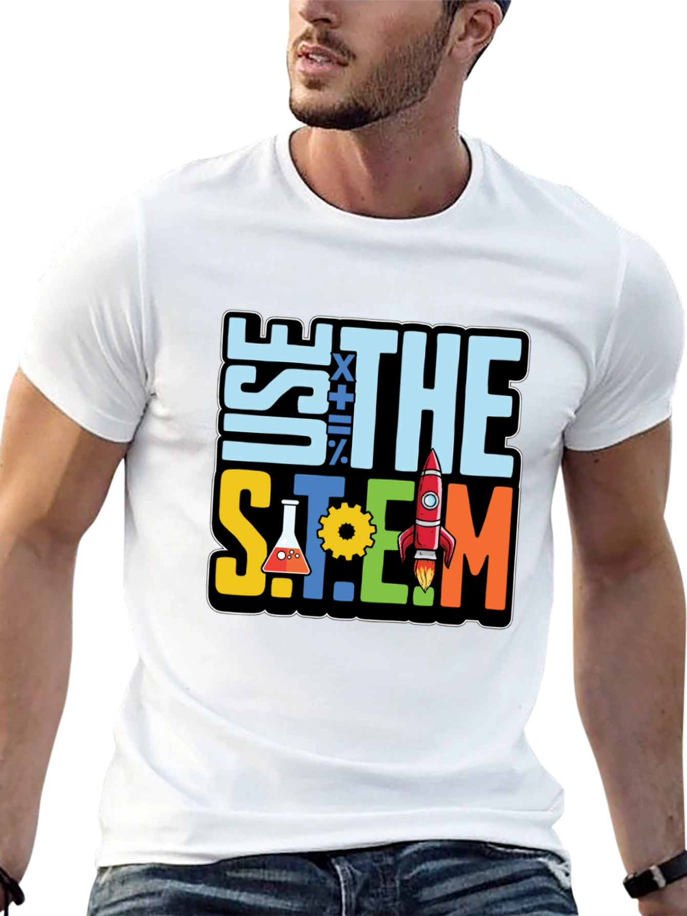 STEM Graphic T-Shirt - Science Math Engineering Design