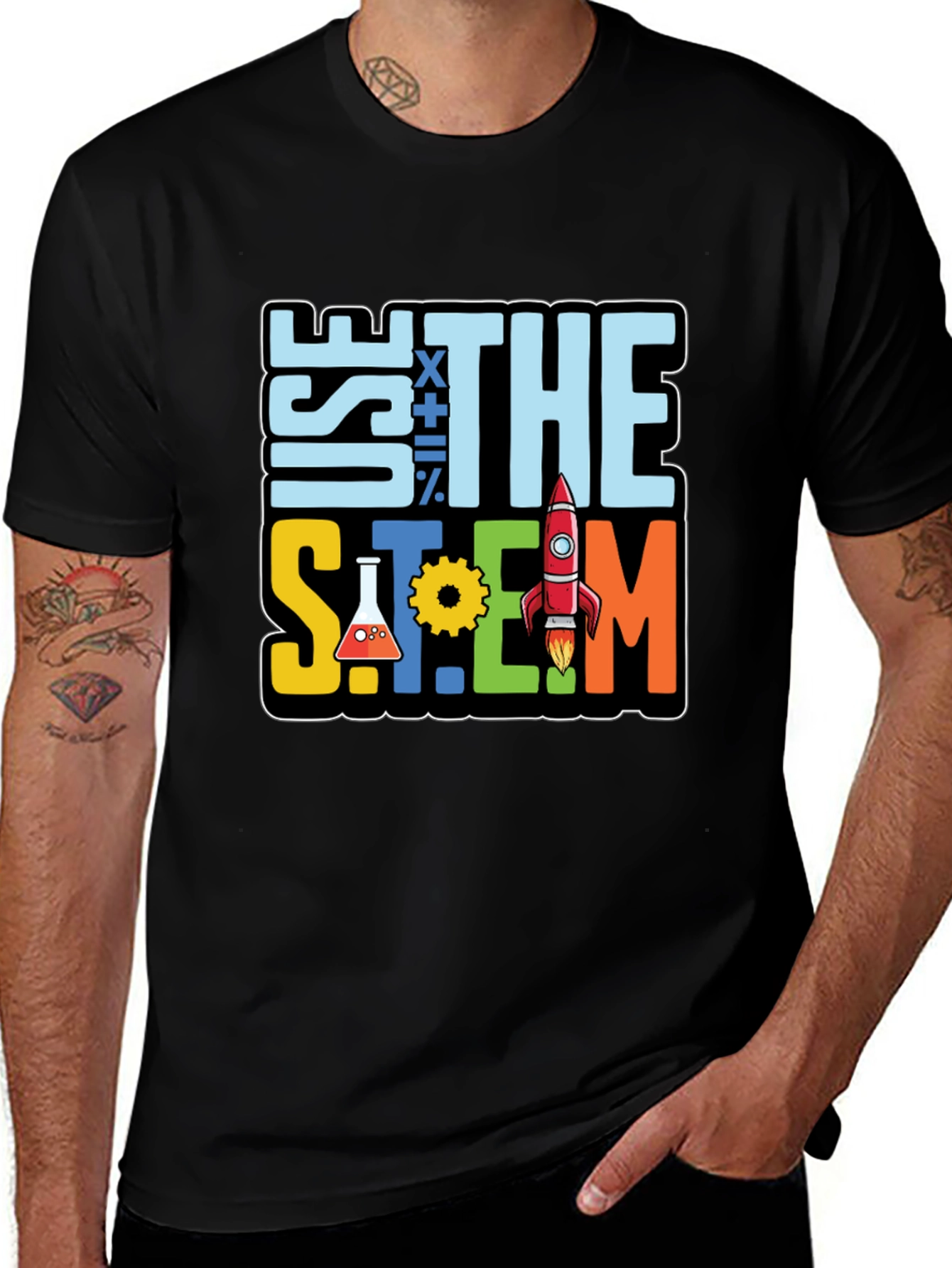 STEM Graphic T-Shirt - Science Math Engineering Design