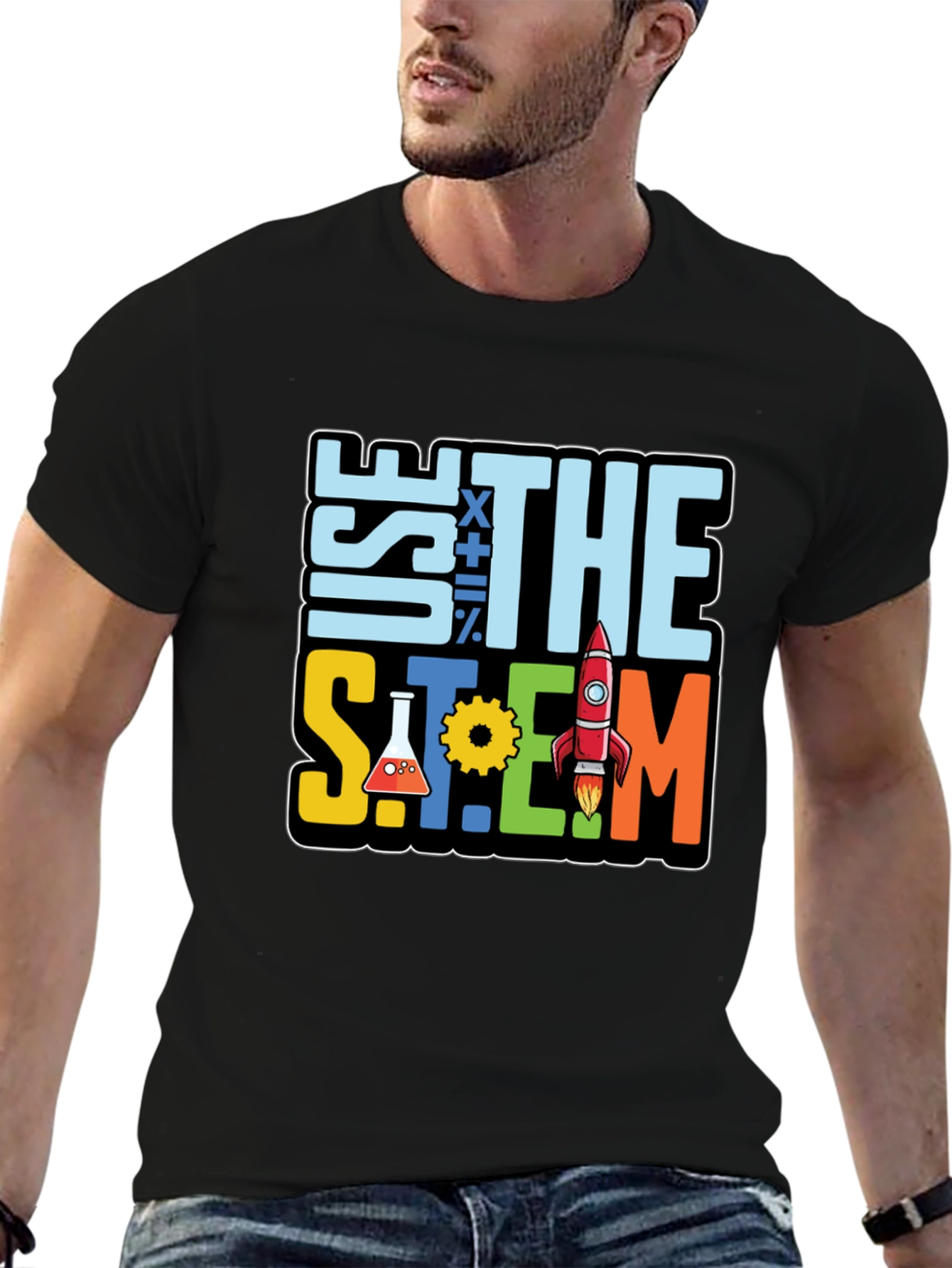 STEM Graphic T-Shirt - Science Math Engineering Design