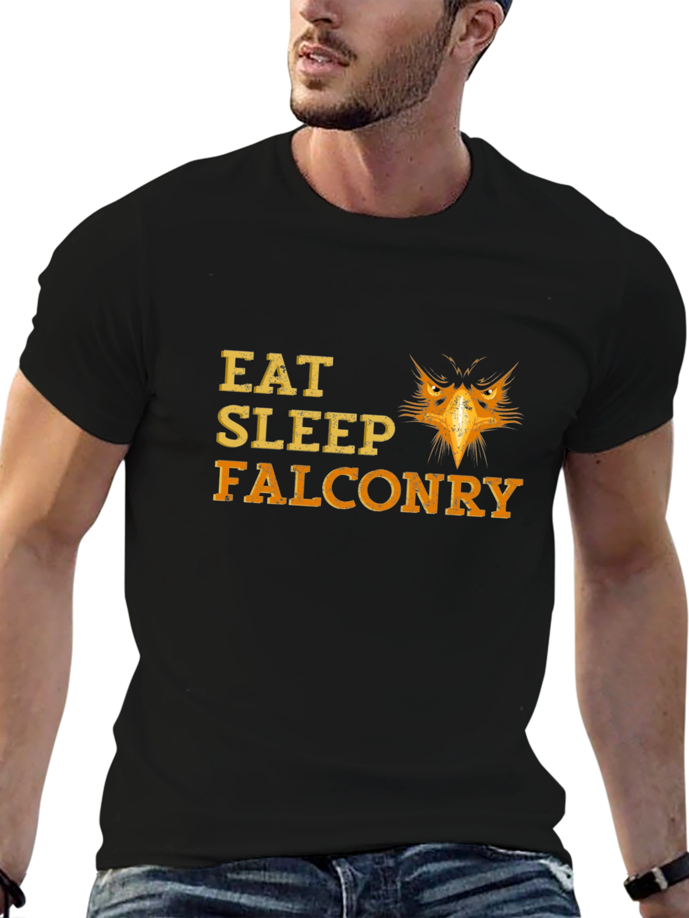 Eat Sleep Falconry T-Shirt - Black