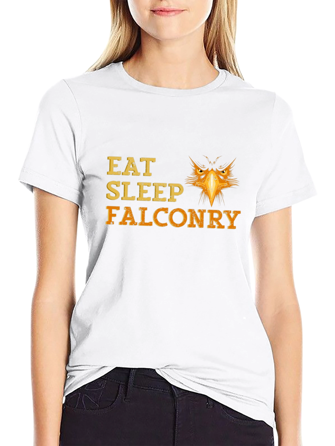 Eat Sleep Falconry T-Shirt - Black