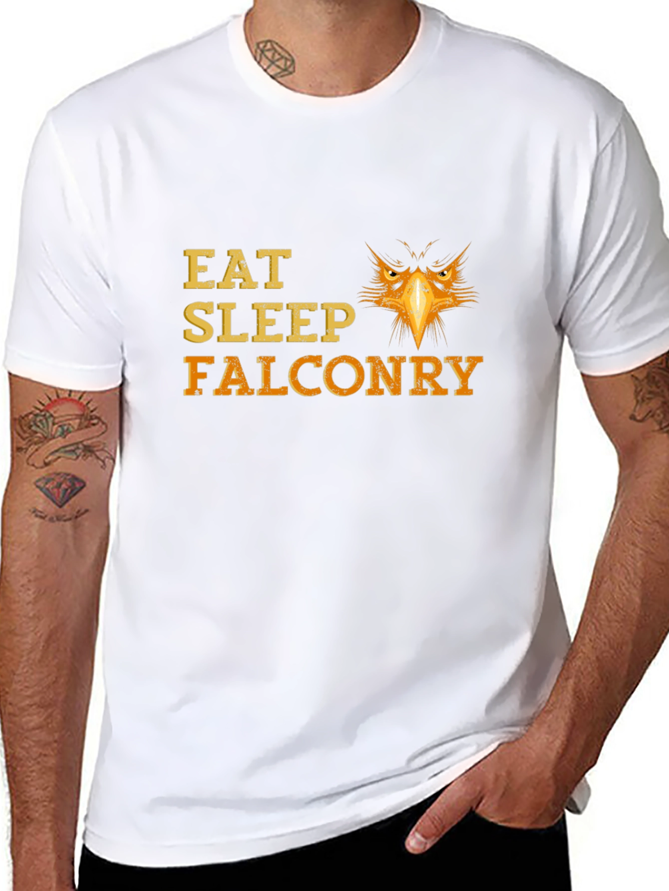 Eat Sleep Falconry T-Shirt - Black