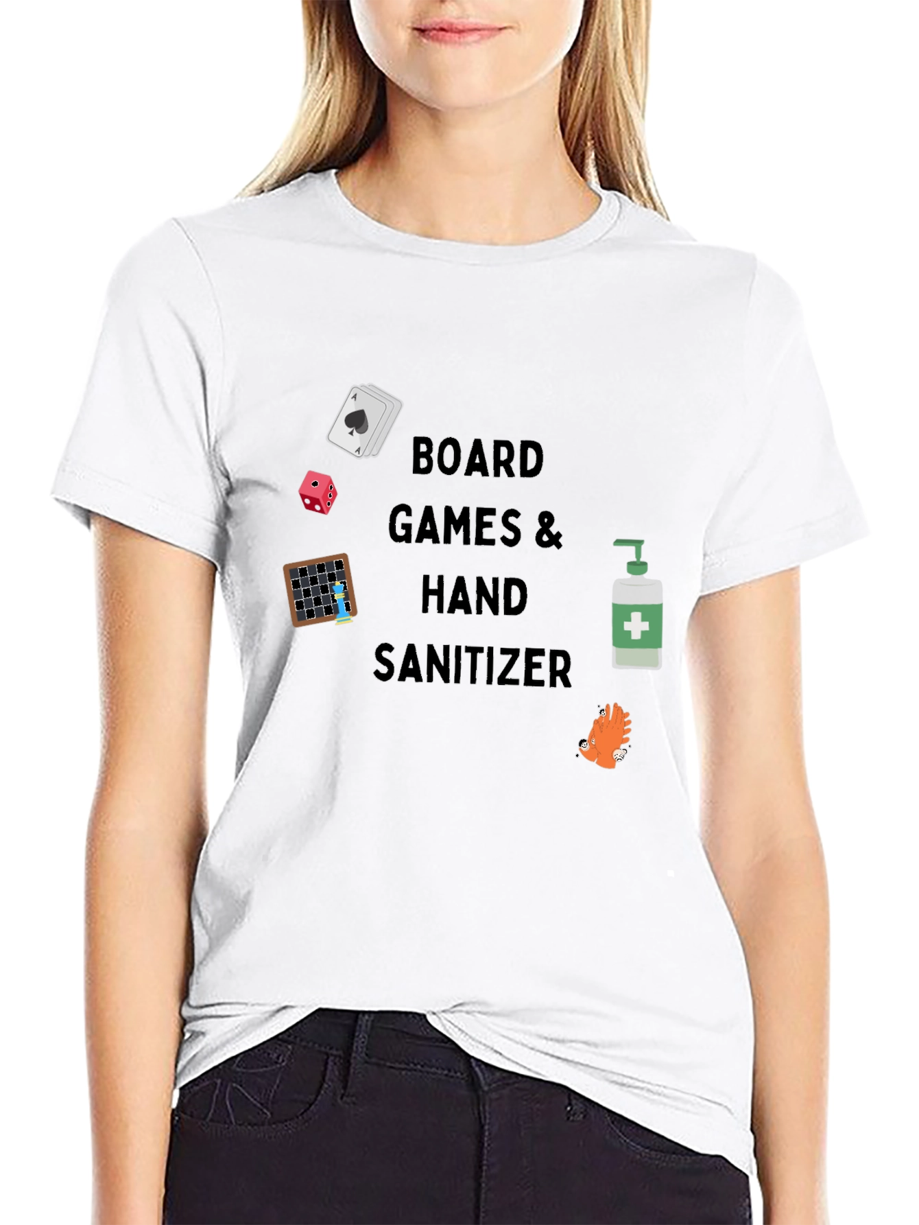 Board Games & Hand Sanitizer Graphic Tee