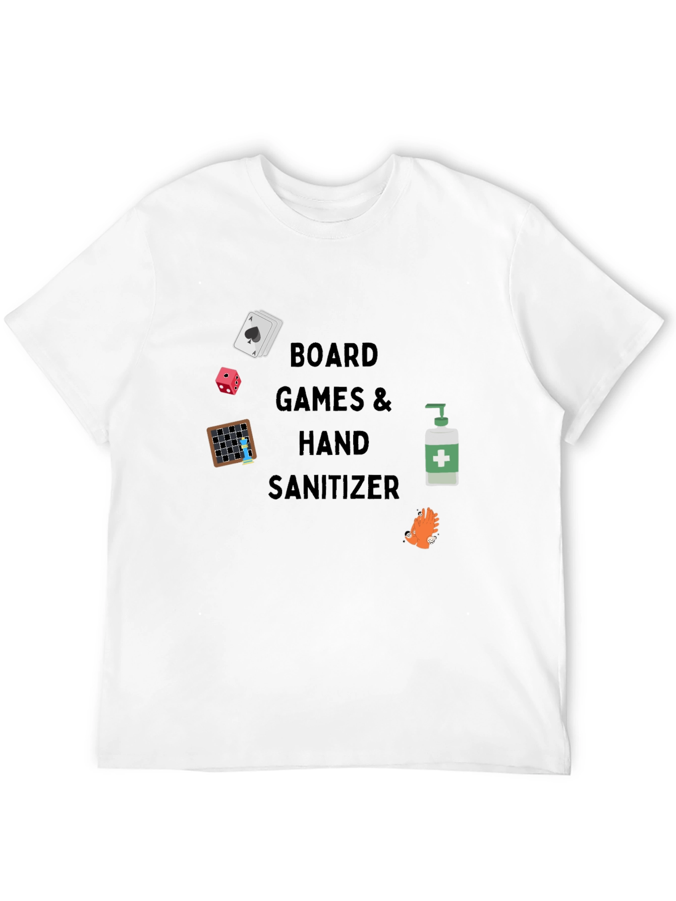 Board Games & Hand Sanitizer Graphic Tee