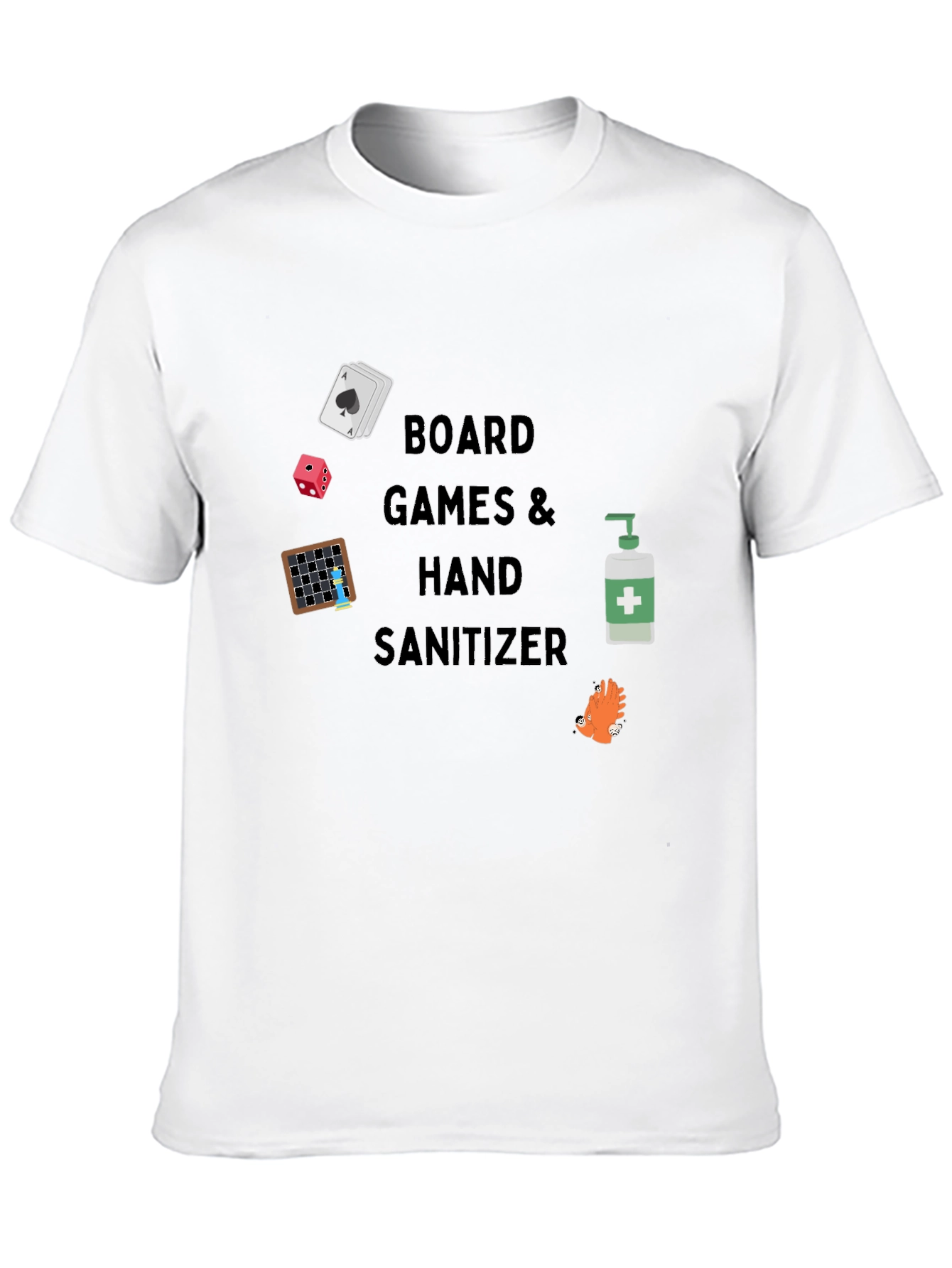 Board Games & Hand Sanitizer Graphic Tee