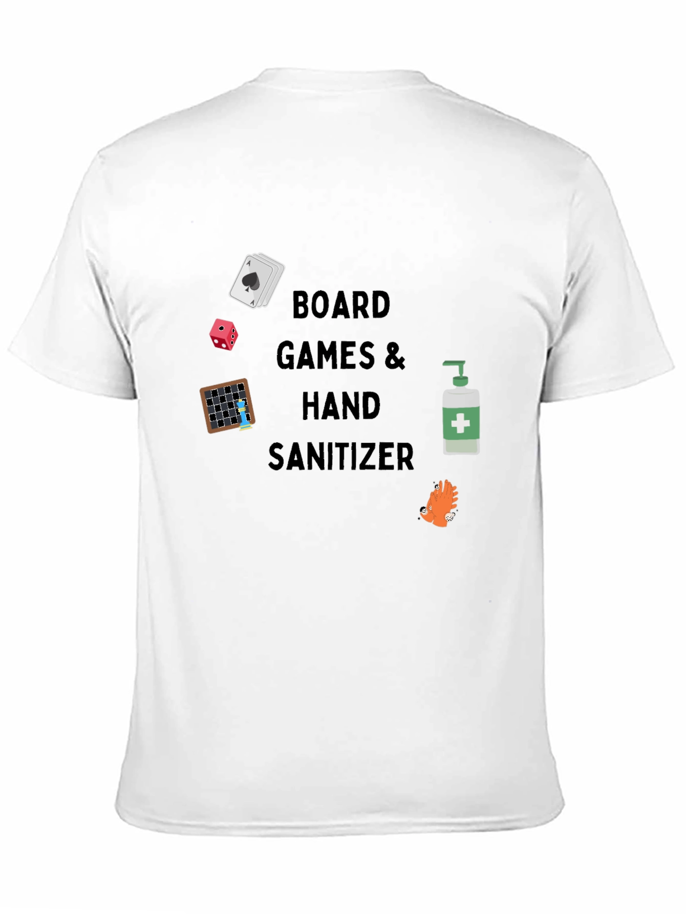 Board Games & Hand Sanitizer Graphic Tee